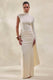 CL13795011106_ECM_HR_CL137950111_-_Adessa_Cream_Asymmetric_Waist_Ruched_Maxi_Skirt_CL137946111_-_Ellora_Cream_High-Neck_One_Sleeve_Bodysuit2
