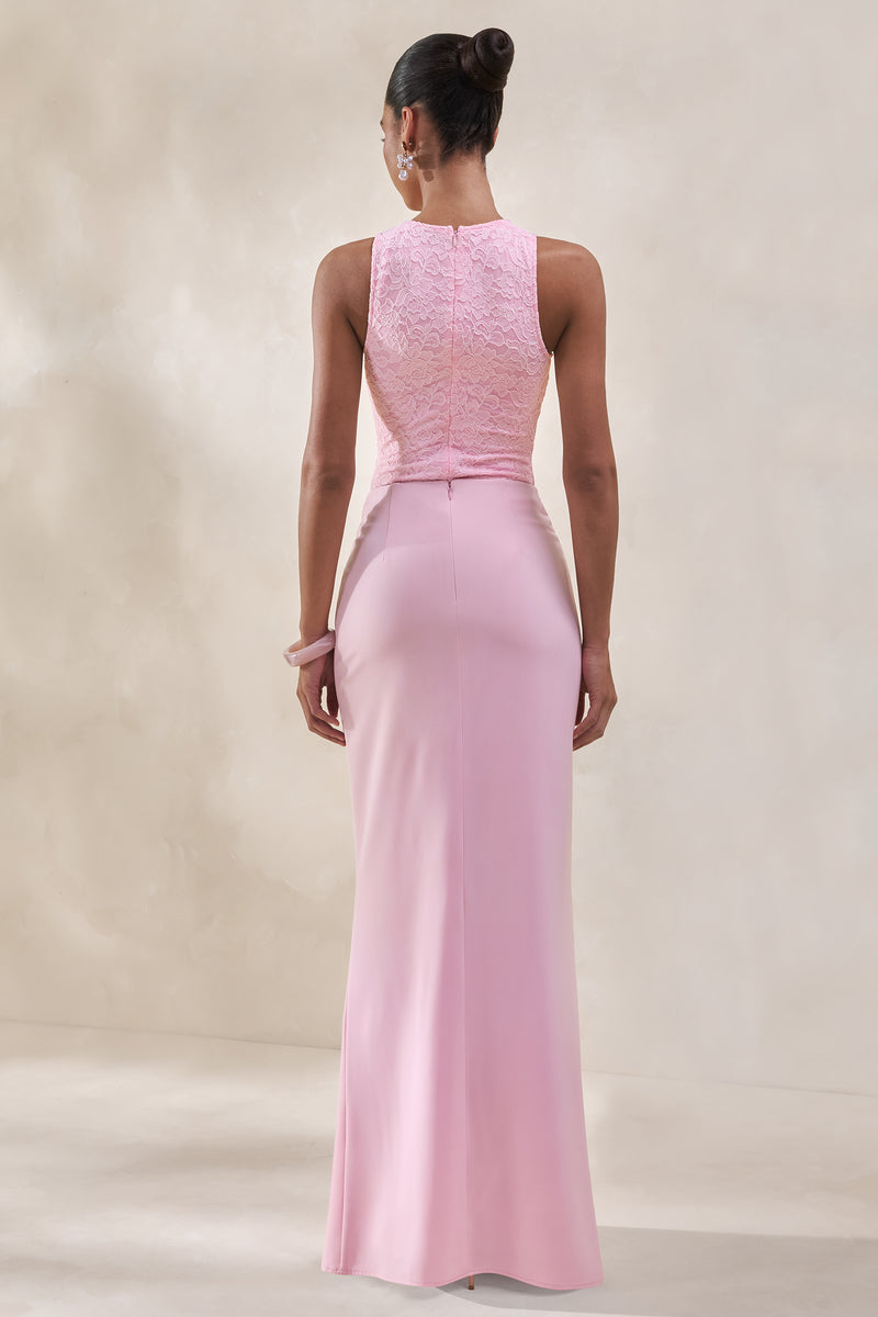 ECM_HR_CL137964084 - Setaria _ Pink Satin Maxi-Skirt With Gathered-Detailing And Sash + CL137962084 - Serale _ Pink Lace Halter-Neck Bodysuit8.jpg
