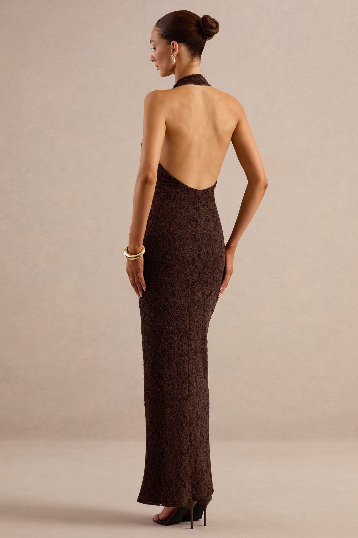 ECM_HR_CL137973022 - Ocealla _ Brown Plunge-Neck Maxi Dress With Gathered-Detailing6.jpg