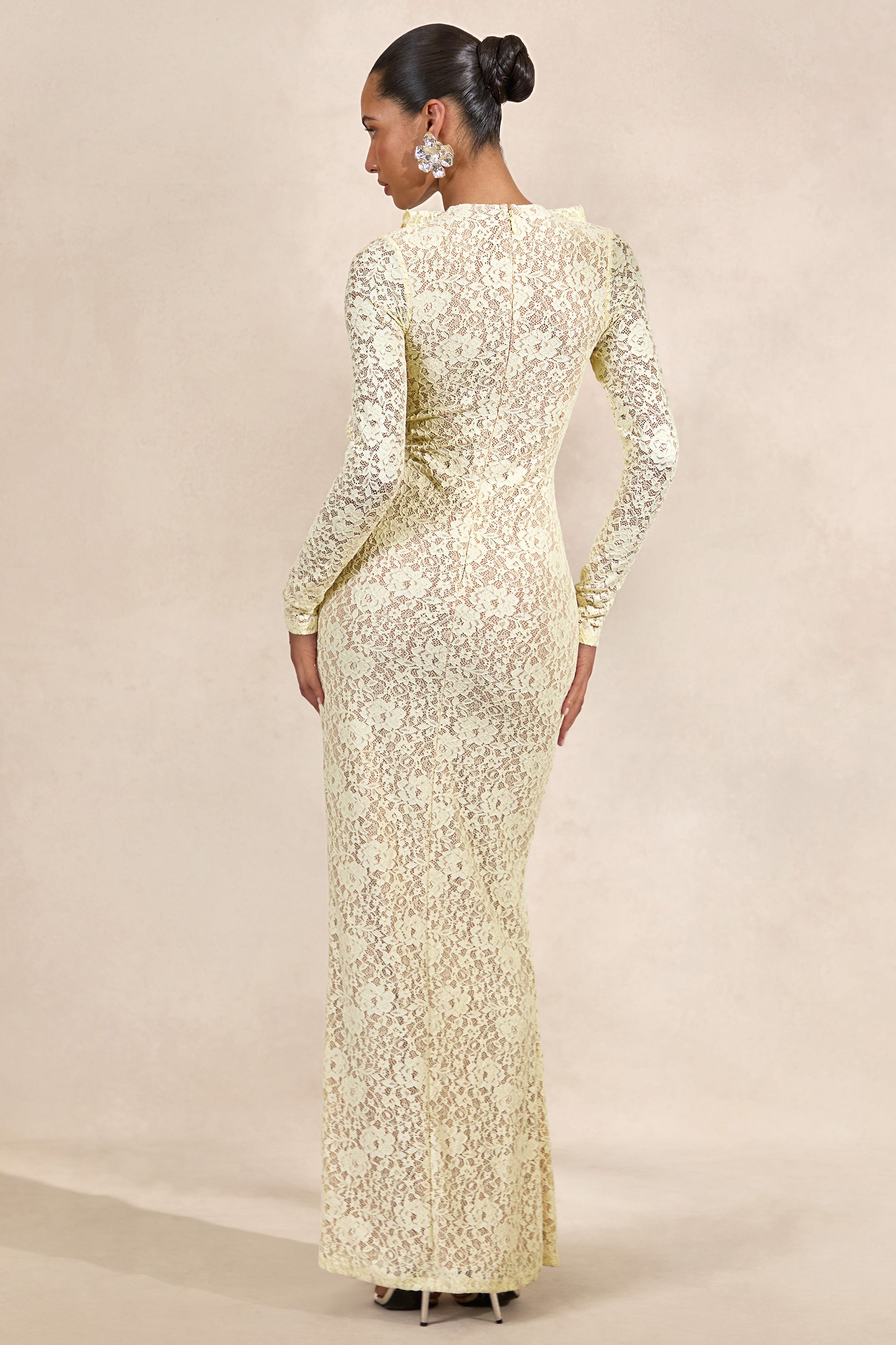 CL137996121 - Exelia _ Lemon Lace Plunge-Neck Maxi Dress With Long-Sleeves5.jpg
