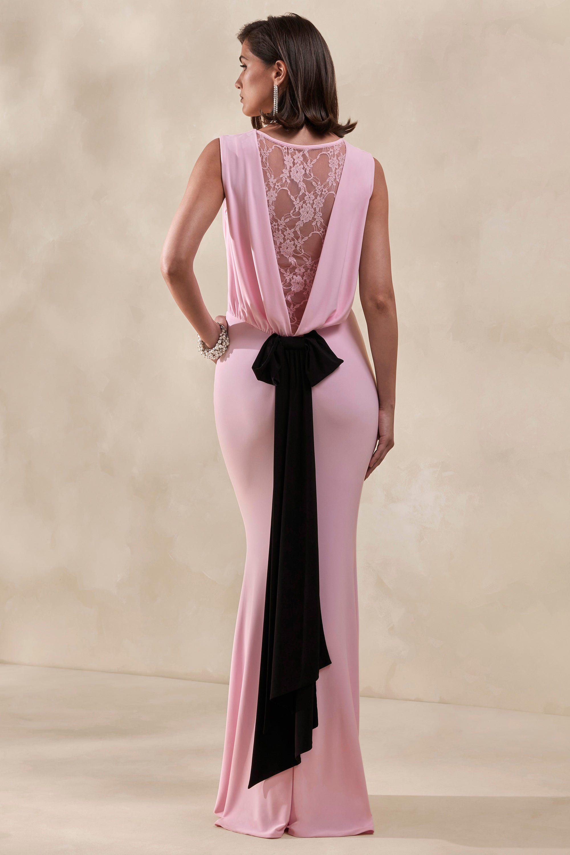 ECM_HR_CL138002084 - Elladine _ Pink Round-Neck Maxi Dress With Lace-Back And Bow-Detail4.jpg