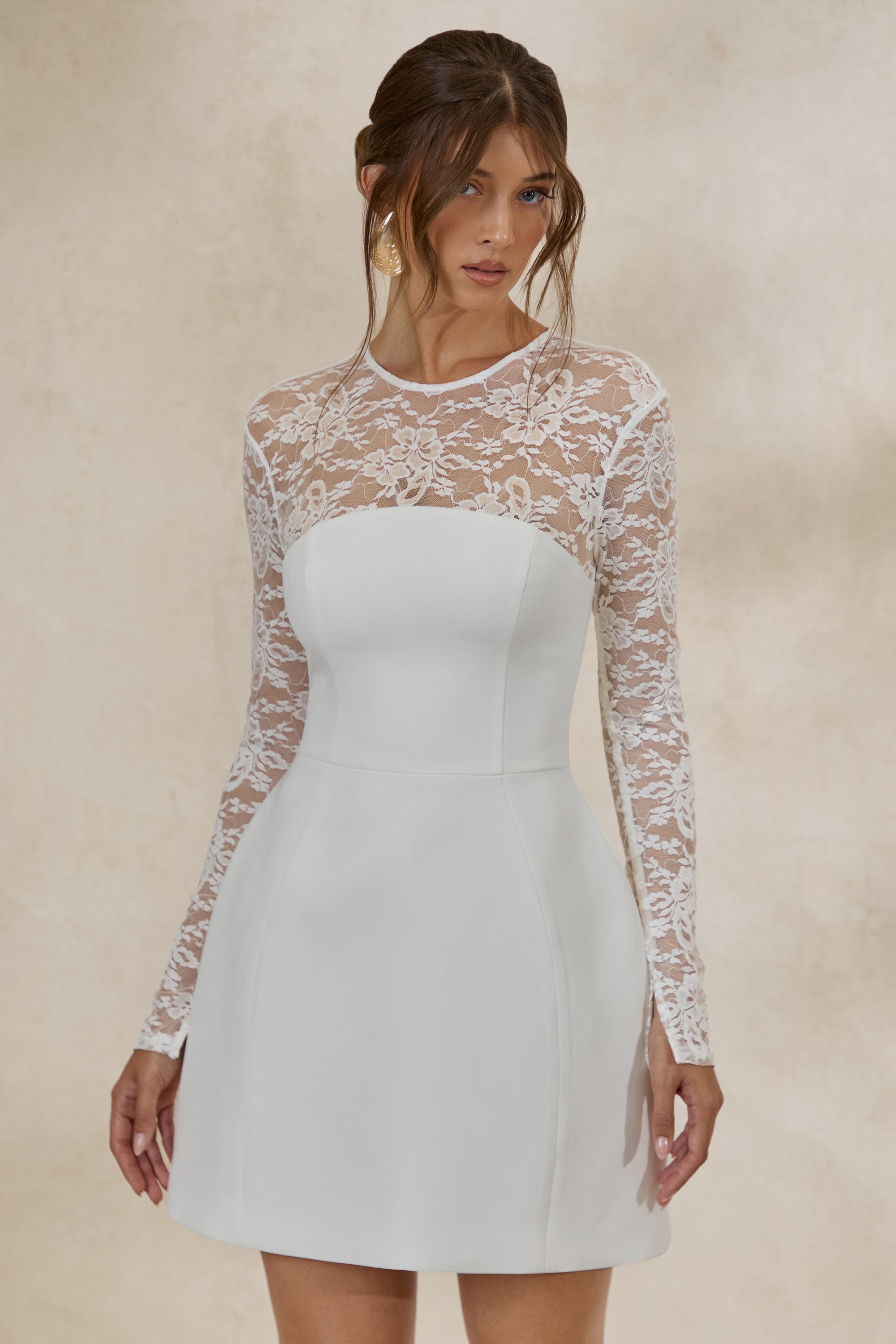 ECM_HR_CL138041110 - Aerin _ White High-Neck Mini Dress With Long-Lace Sleeves2.jpg