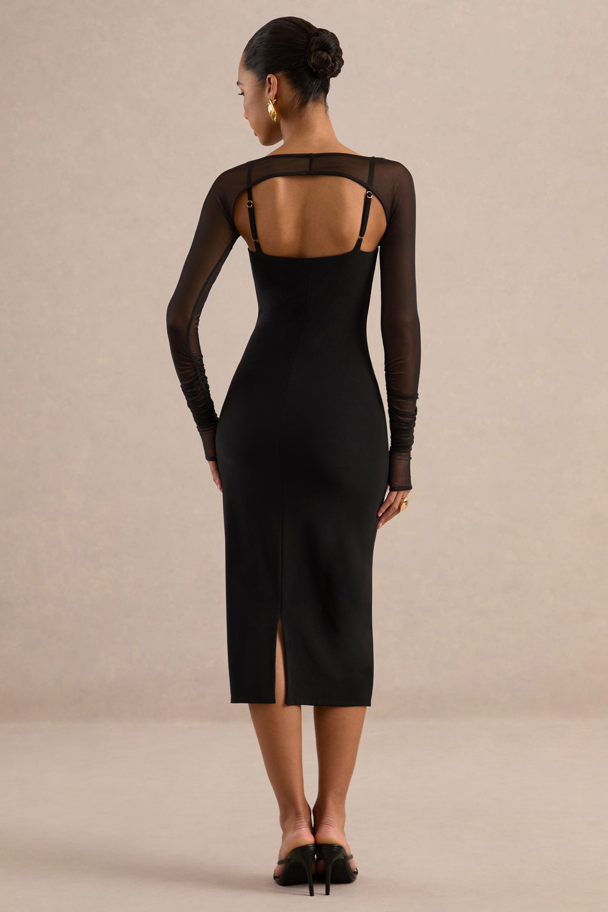 ECM_HR_CL138054001 - Calova Black Wide-Neck Midi Dress With Long-Sleeves5.jpg