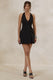 ECM_HR_CL138093001 - Carlin _ Black Plunge-Neck Tailored Mini Dress With Button Detailing1.jpg