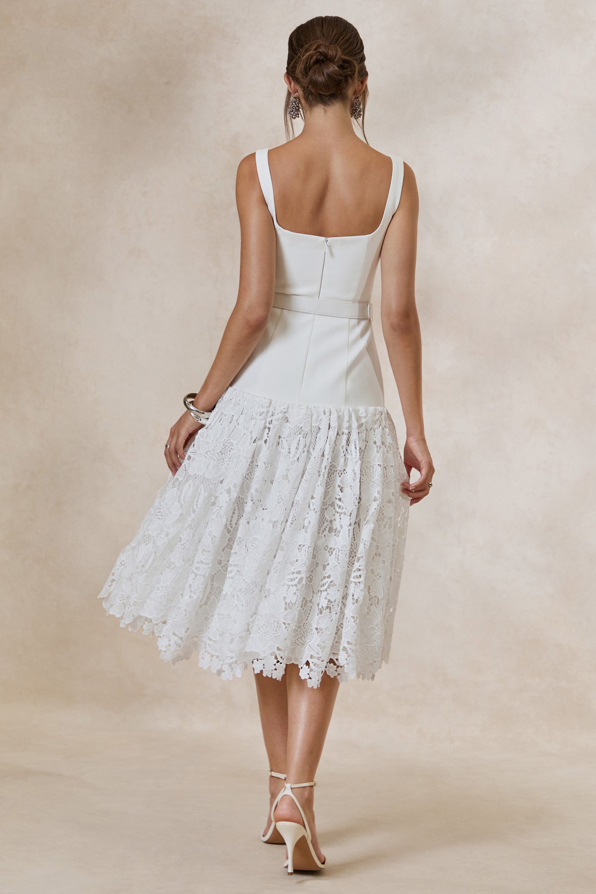 CL138094110 - Norrie _ White Square-Neck Midi Dress With Voluminous Lace Skirt5.jpg
