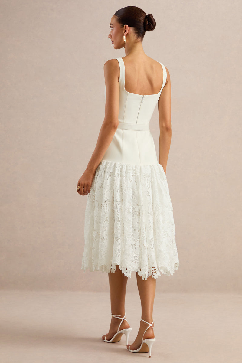 ECM_HR_CL138094110 - Norrie | White Square-Neck Midi Dress With Voluminous Lace Skirt 5.jpg