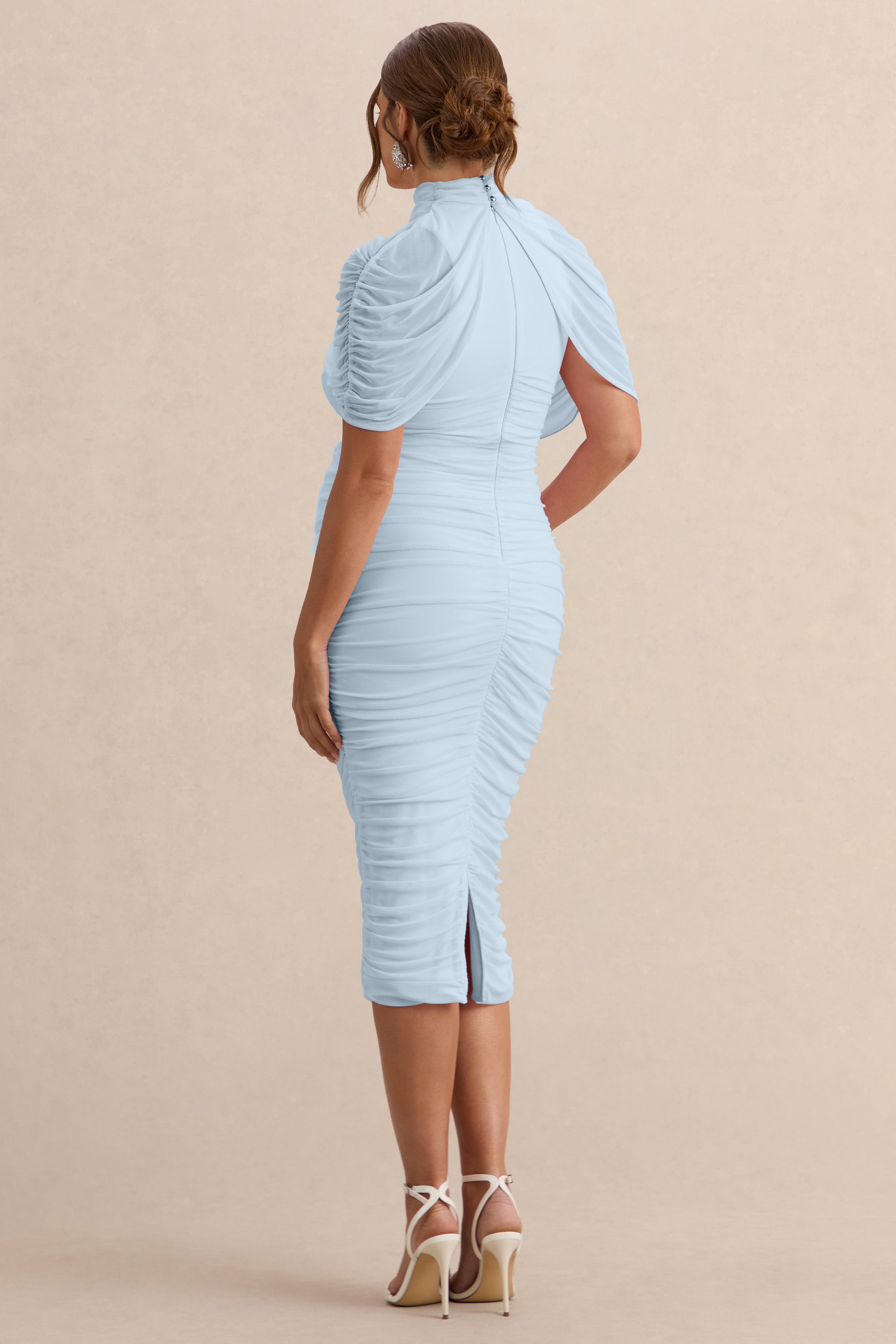 ECM_HR_CL138113013 - Aderyn _ Light Blue High-Neck Maternity Midi Dress With Sheer Cape Sleeves 4.jpg