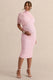 ECM_HR_CL138113081  - Aderyn  Light Pink High-Neck Maternity Midi Dress With Sheer Cape Sleeves 0.jpg