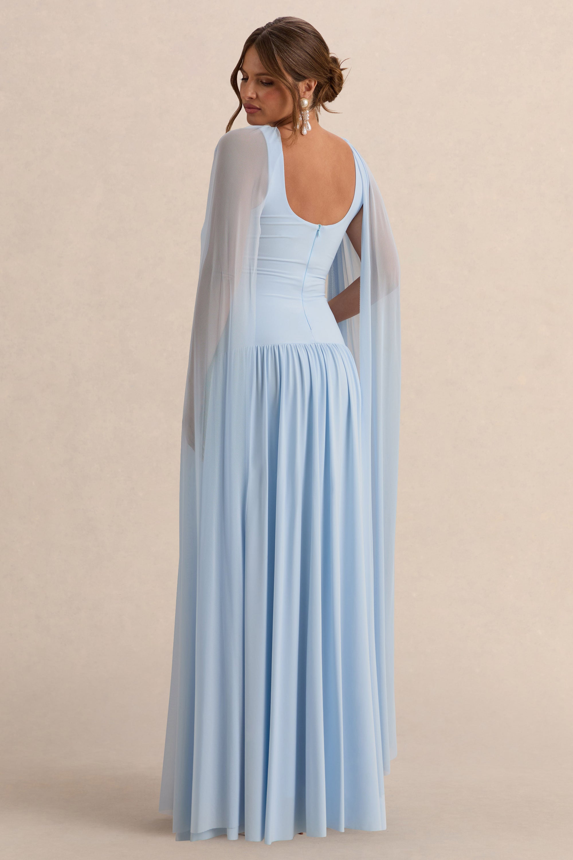 ECM_HR_CL138117013 - Louella Light Blue Round-Neck Maternity Maxi Dress With Sheer Cape 4.jpg