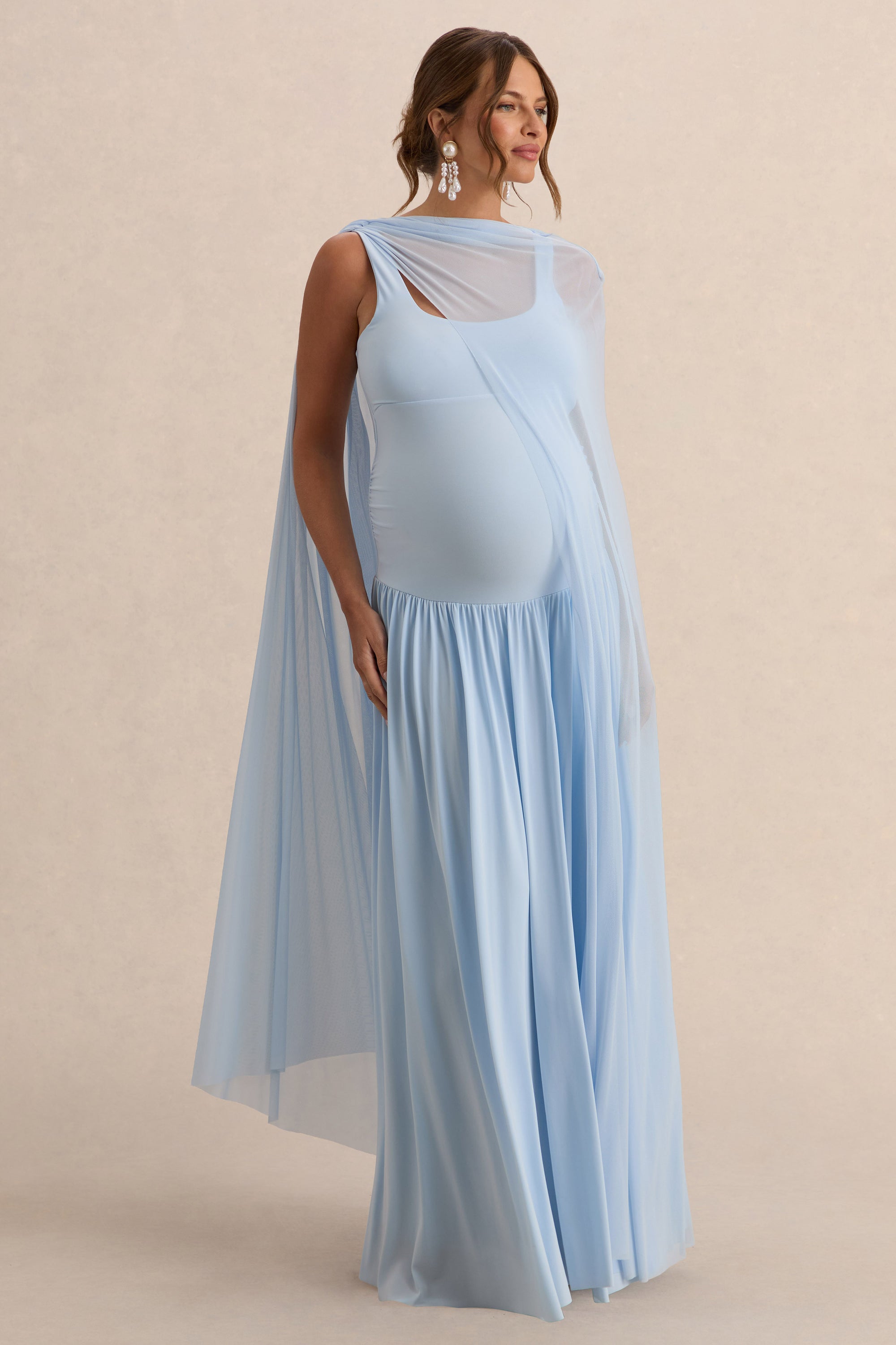 ECM_HR_CL138117013 - Louella Light Blue Round-Neck Maternity Maxi Dress With Sheer Cape 5.jpg