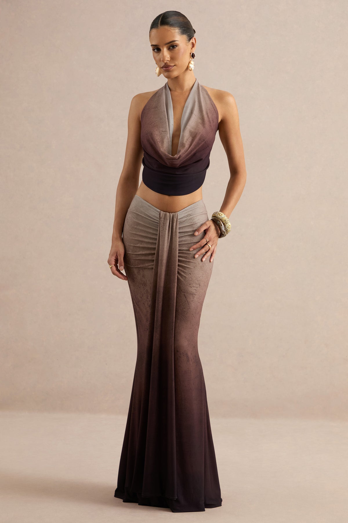 ECM_HR_Izel Brown Ombre Maxi Skirt With Gathered Detailing CL138125021 CL138124021 co ord  18.jpg