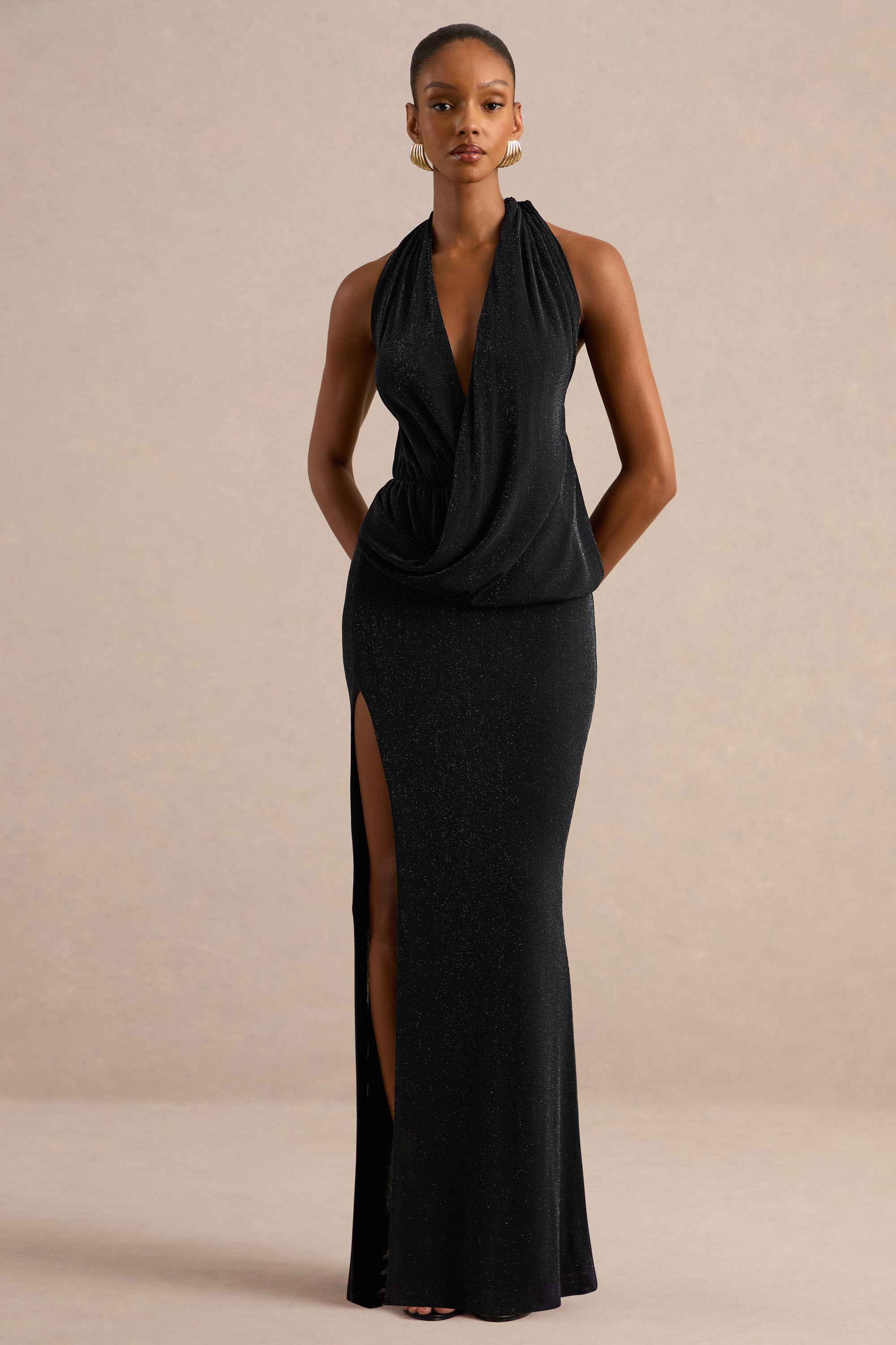 ECM_HR_CL138129001 - Velia _ Black Sheer Extreme Plunge-Neck Maxi Dress With Front High Split1.jpg