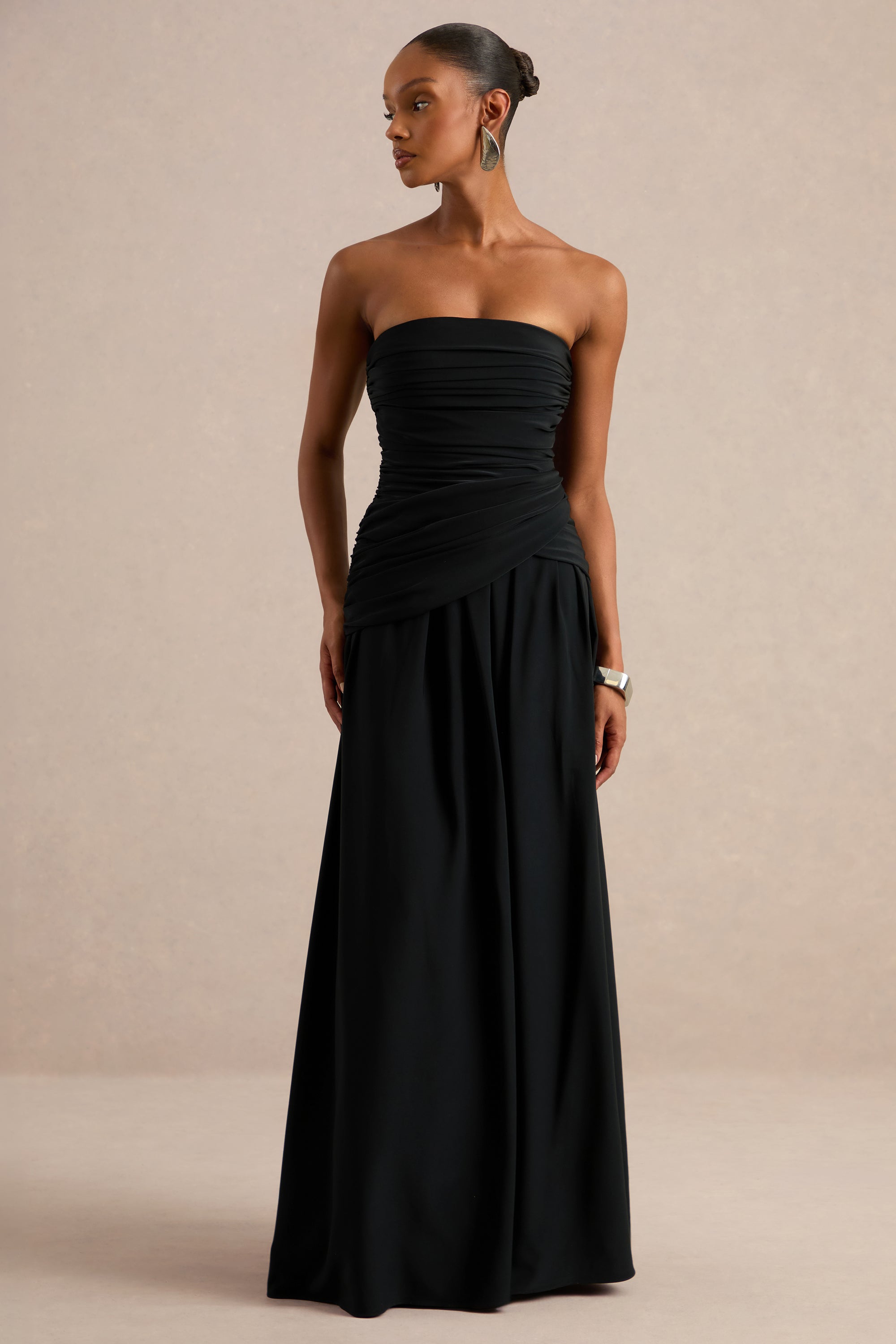 ECM_HR_CL138171001 - Alvilda | Black Satin Maxi Dress With Draped Detailing 0.jpg