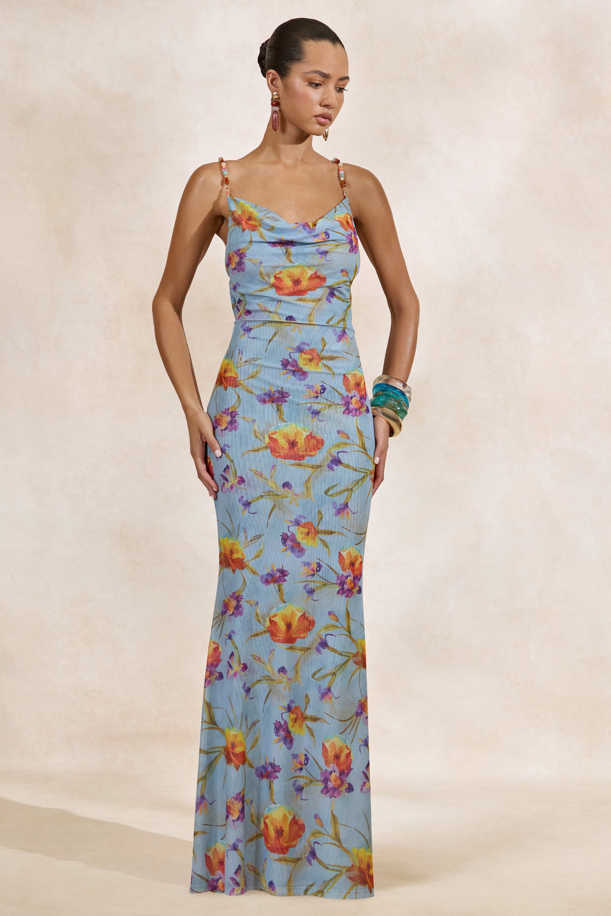 CL138209016- Raisa _ Blue Floral Mesh Cowl-Neck Maxi Dress1.jpg