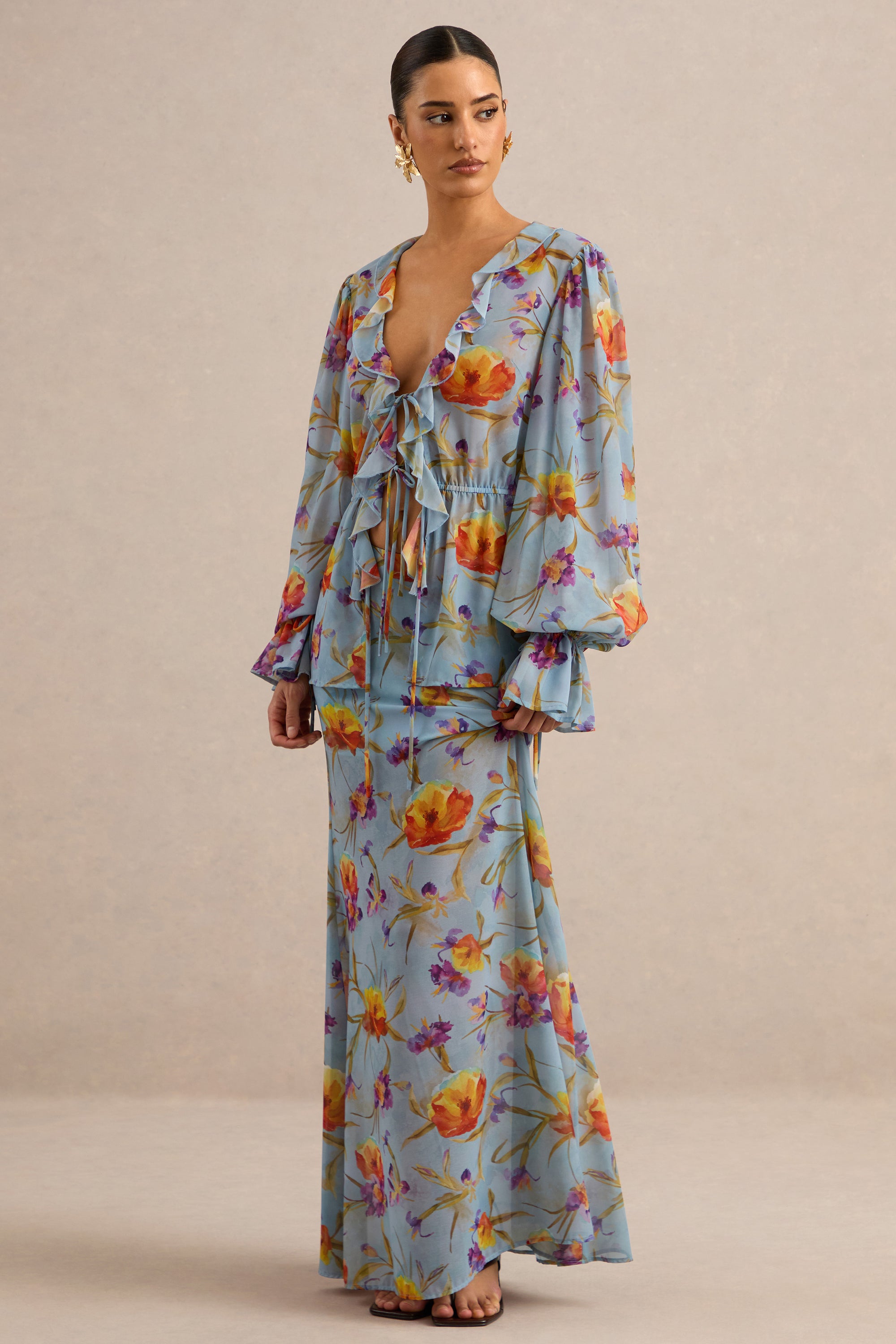 CL138216016 - Alveta | Blue Floral Chiffon Sheer Maxi Skirt3.jpg