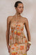 CL138221070 - Flaviah _ Orange Floral Print Mesh Halter-Neck Top 0.jpg