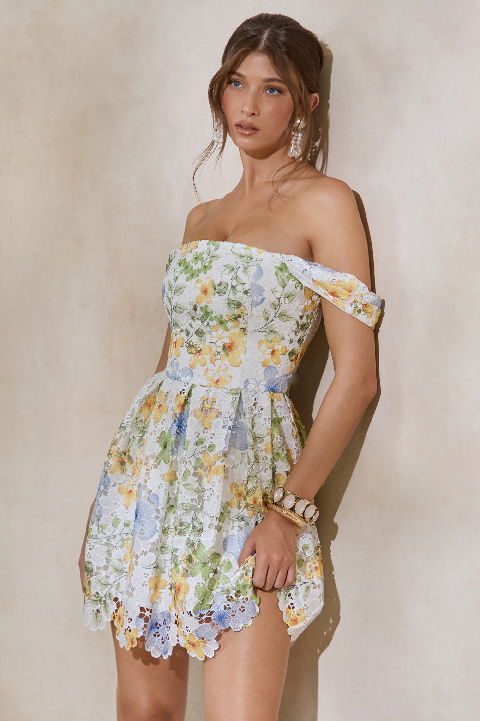 CL138256110---Letizia-_-White-Floral-Print-Lace-Bardot-Neck-Skater-Mini-Dress0.jpg