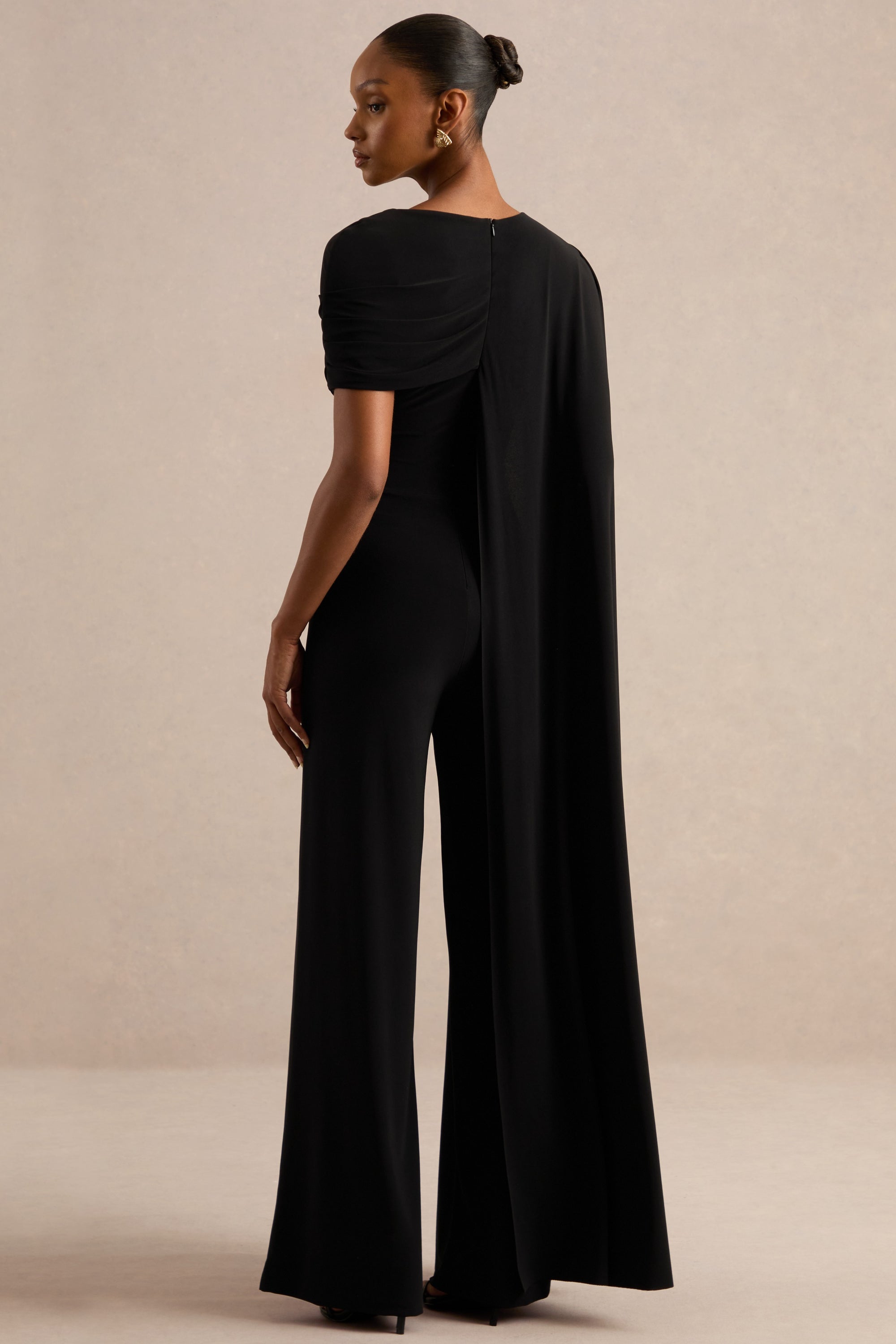 CL138262001 - Emelisse _ Black Round-Neck Jumpsuit With Gathered Detailing And Sash6.jpg
