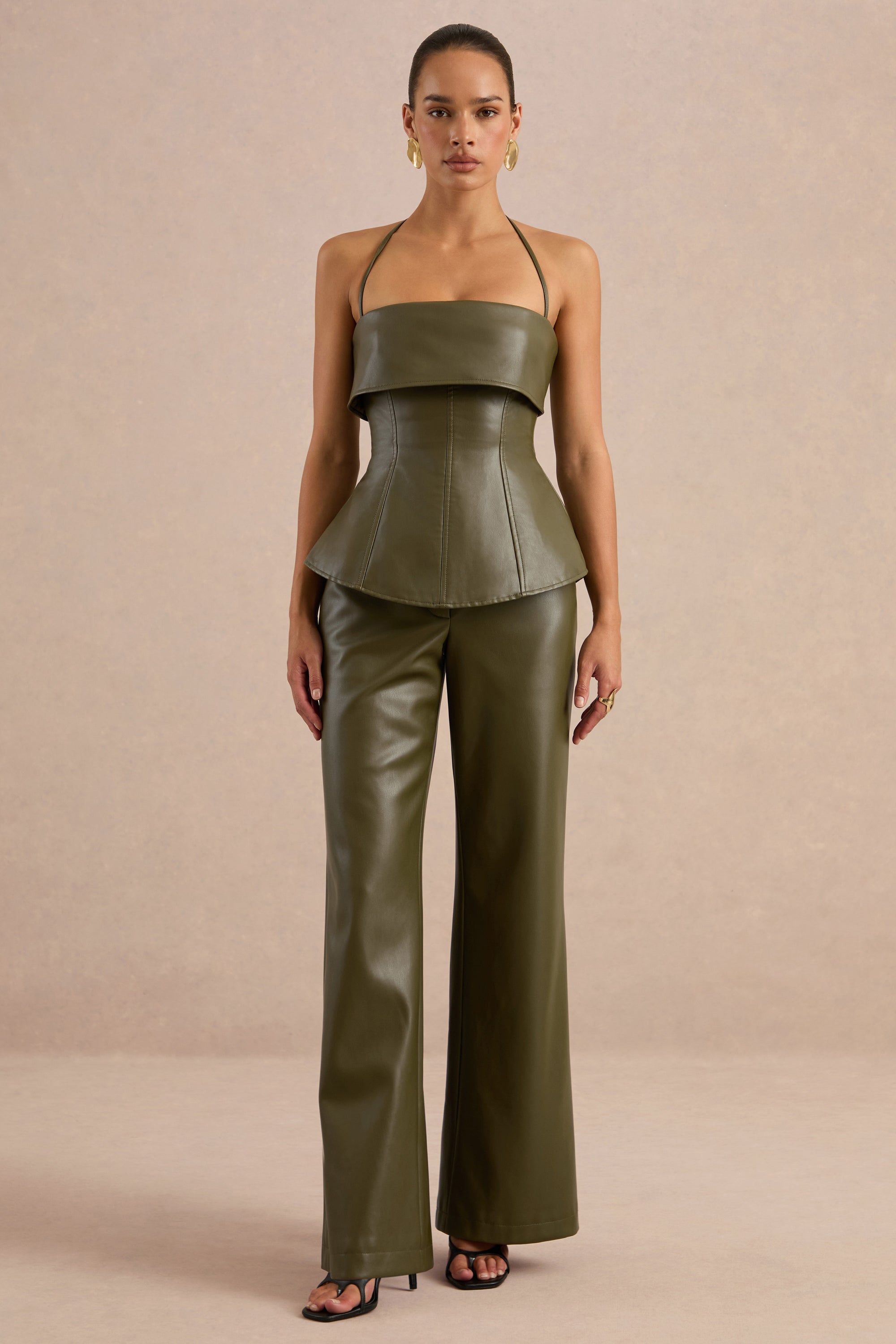 CL138271035 - Gaelina Khaki Straight-Leg Trousers10.jpg