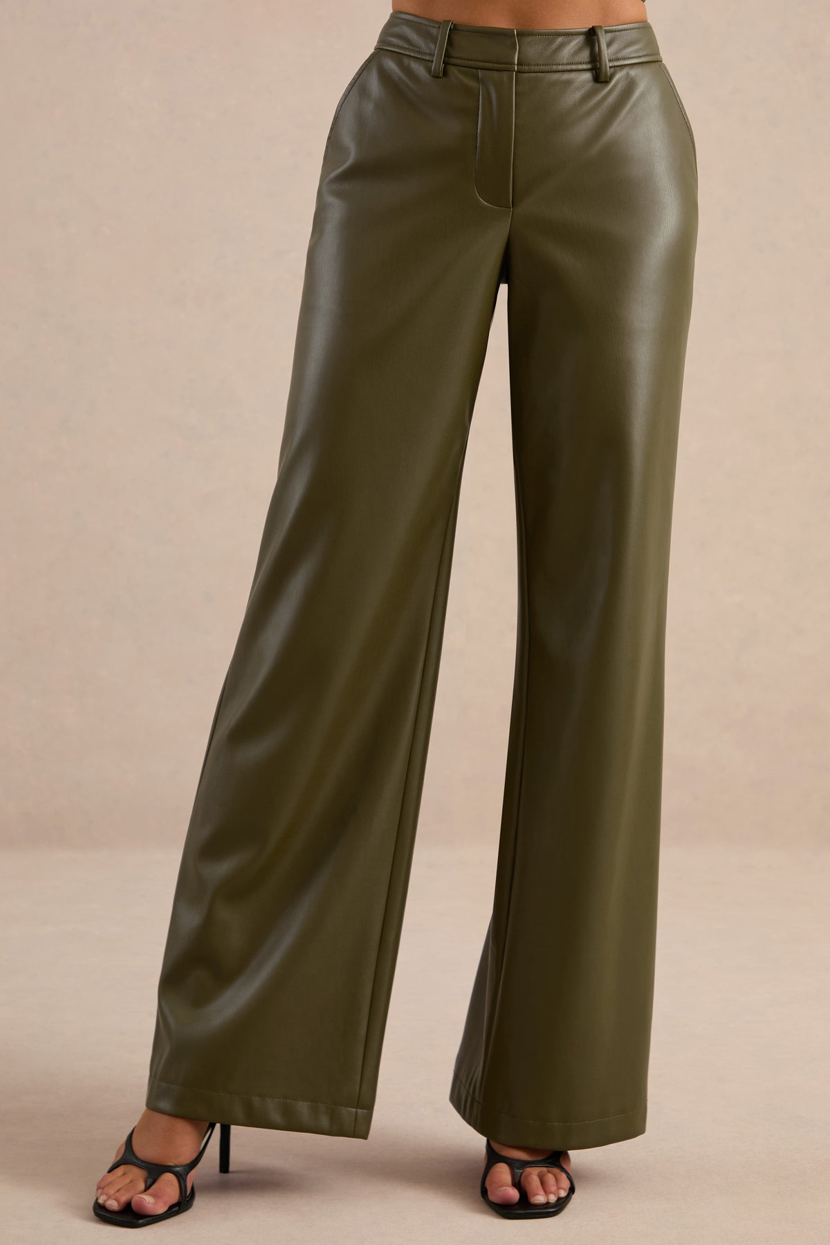 CL138271035 - Gaelina Khaki Straight-Leg Trousers2.jpg