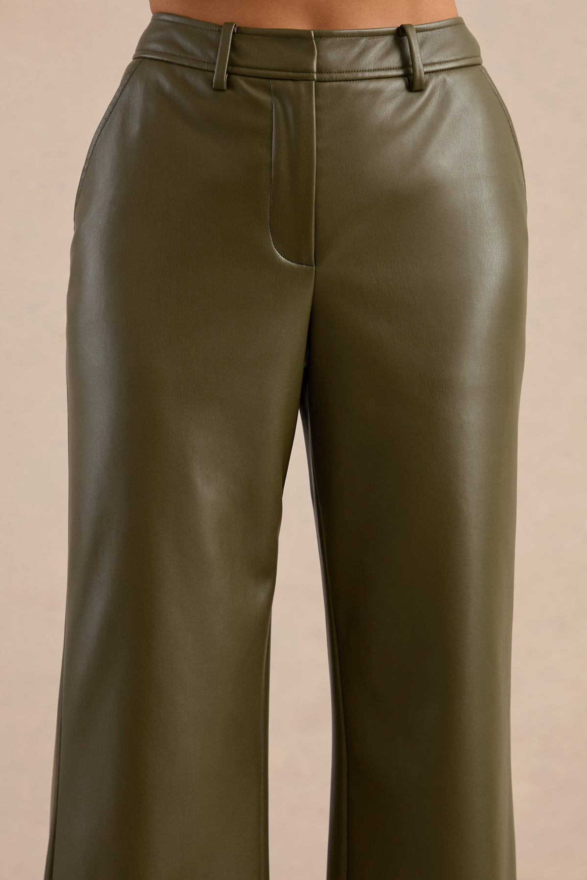 CL138271035 - Gaelina Khaki Straight-Leg Trousers3.jpg