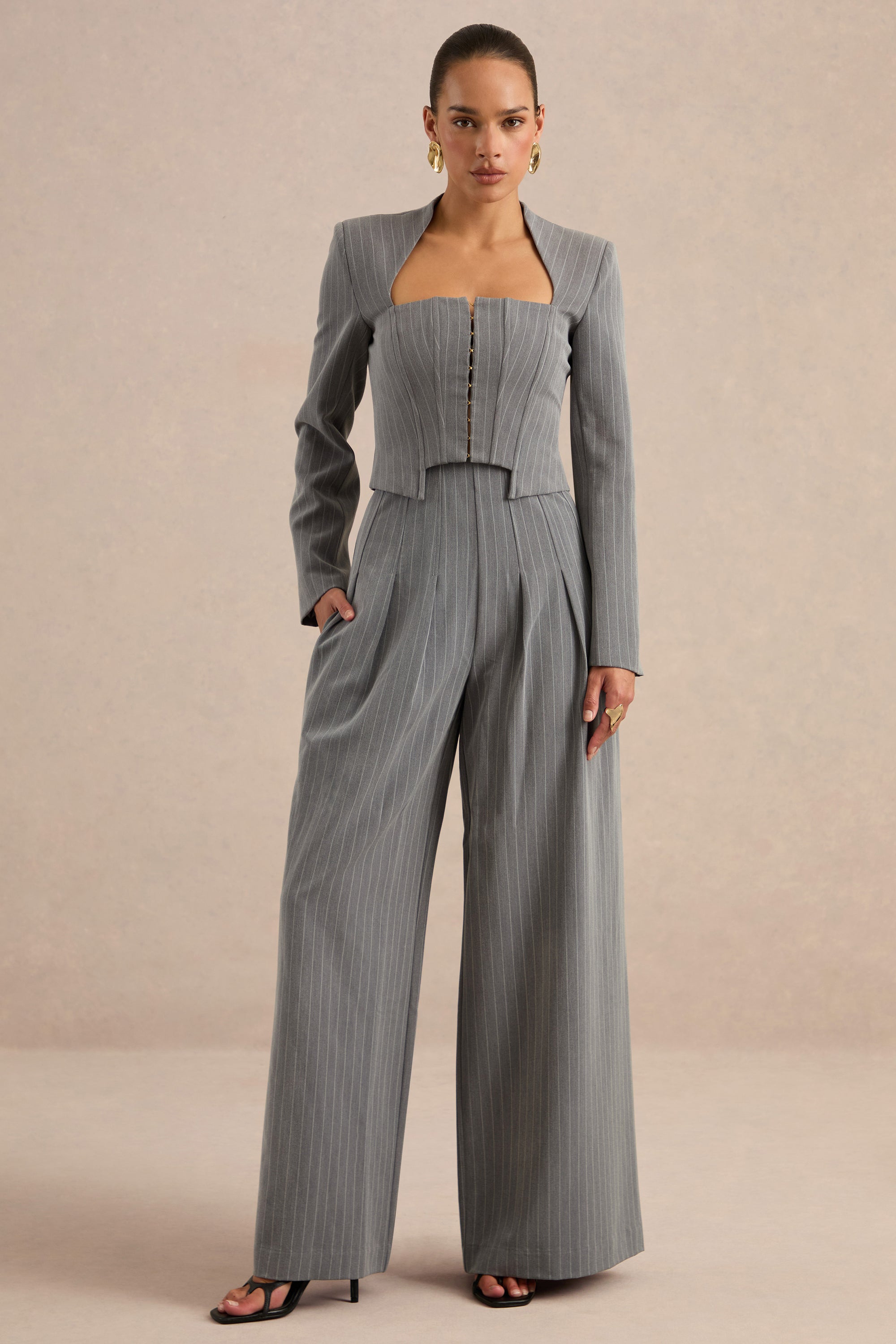 CL138274042 - Genara Grey Pinstripe Wide-Leg Trousers1.jpg