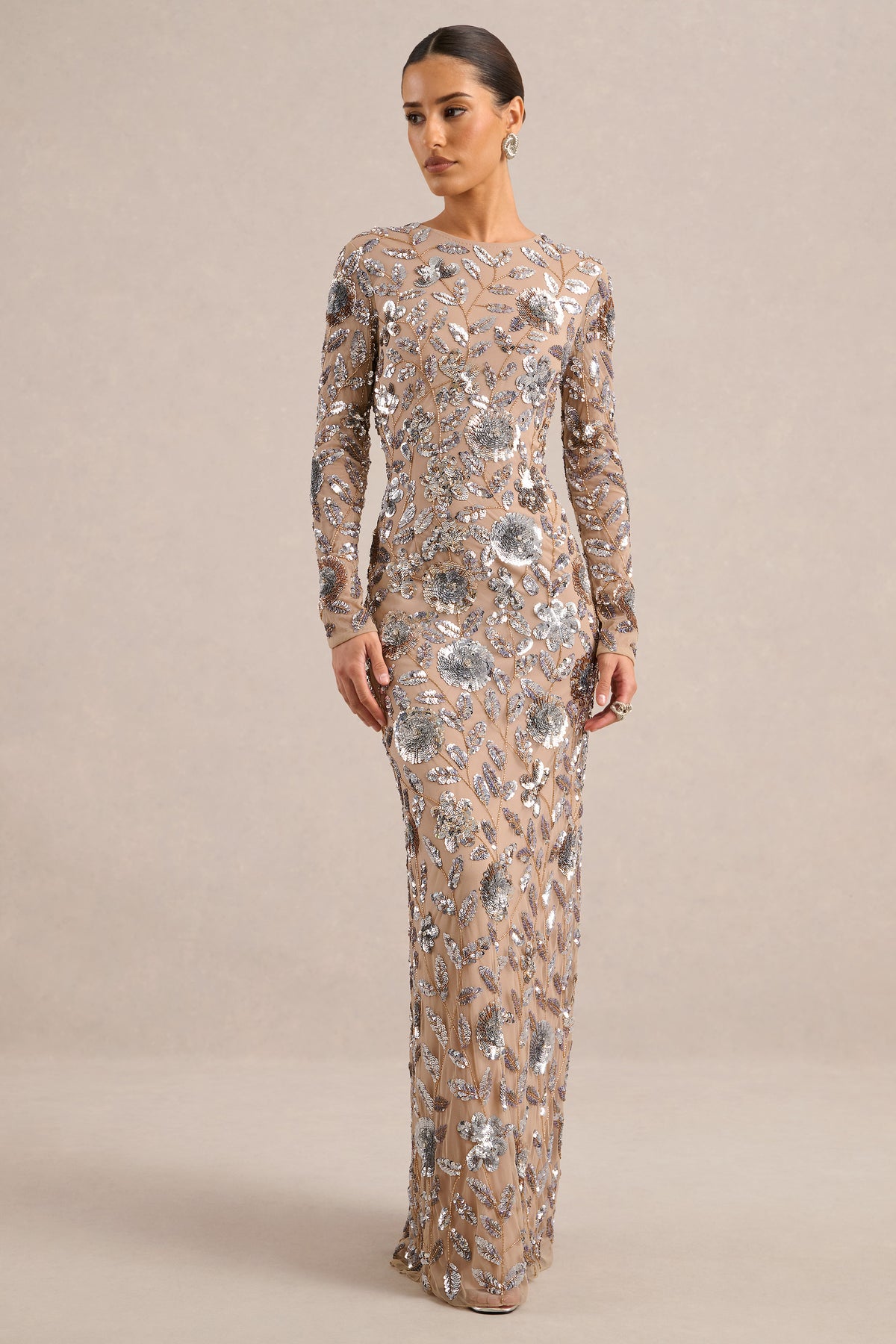ECM_HR_CL138332050 - Josiana _ Gold Metallic Embellished Round-Neck Maxi Dress0.jpg