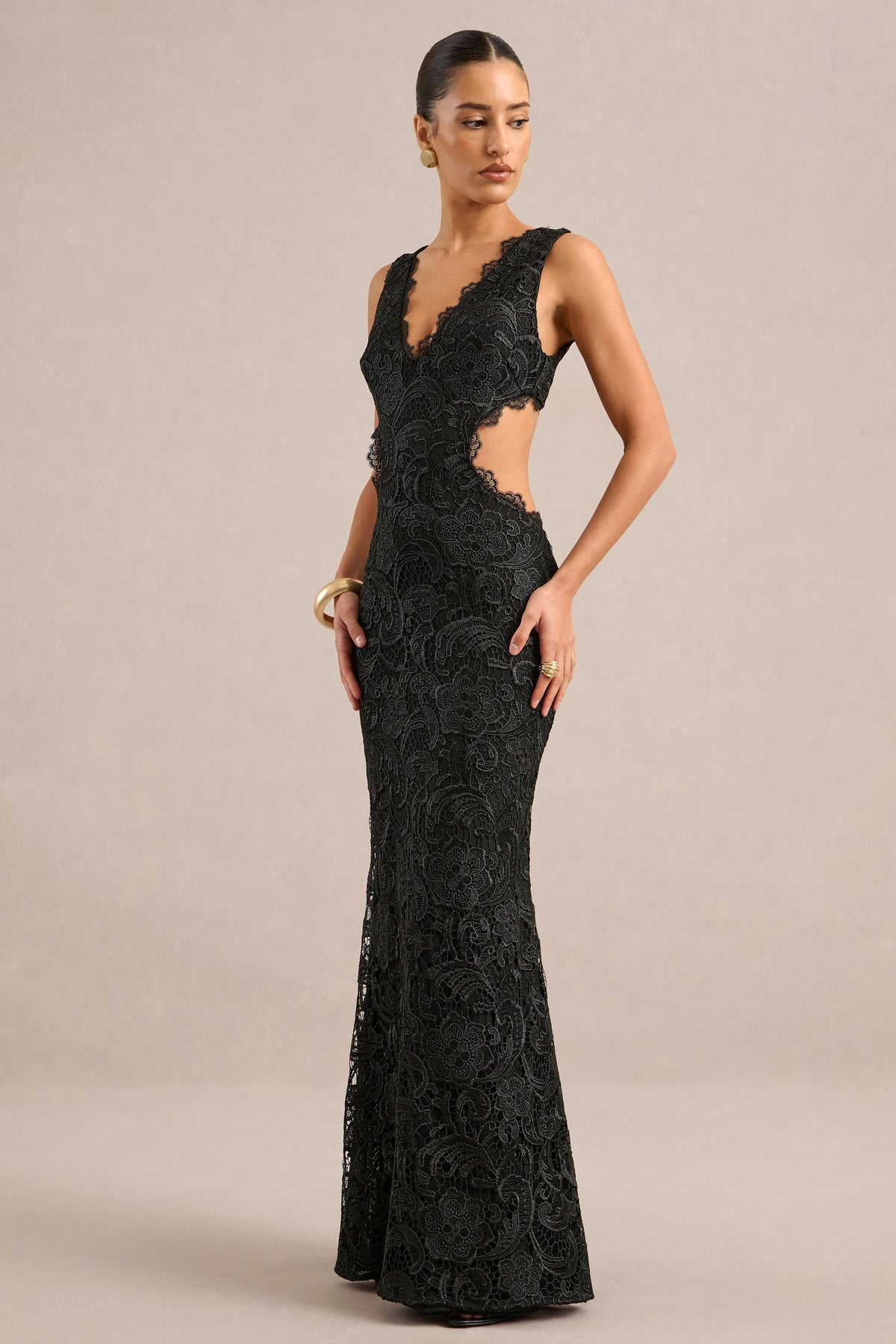 ECM_HR_CL138383001 - Mayelle _ Black Lace Plunge Maxi Dress With Body Cut Out1.jpg
