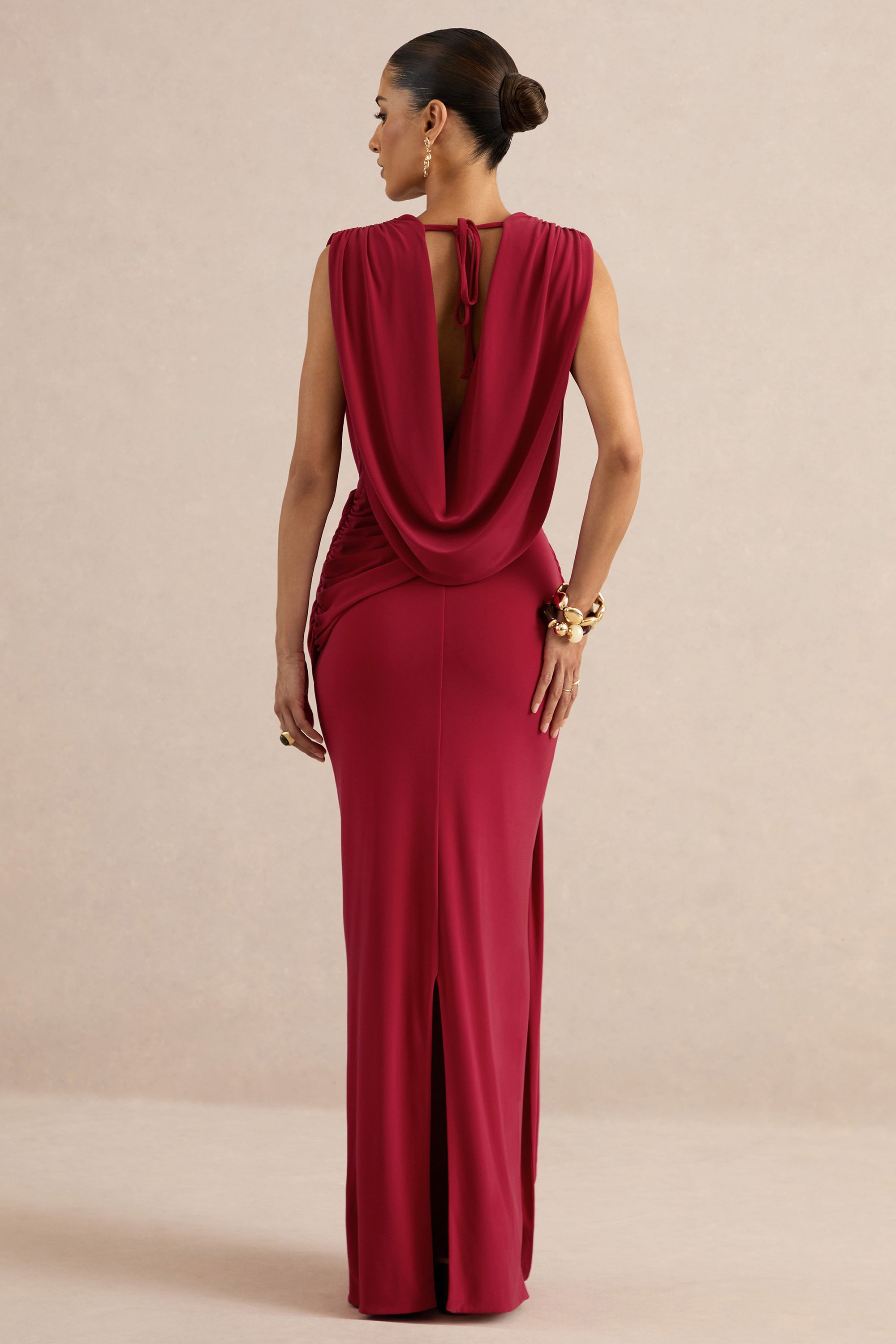 ECM_HR_Lilias Red Maxi Skirt With Draped Detailing And Gold Detail CL138401100 CL138400100 co ord   83.jpg