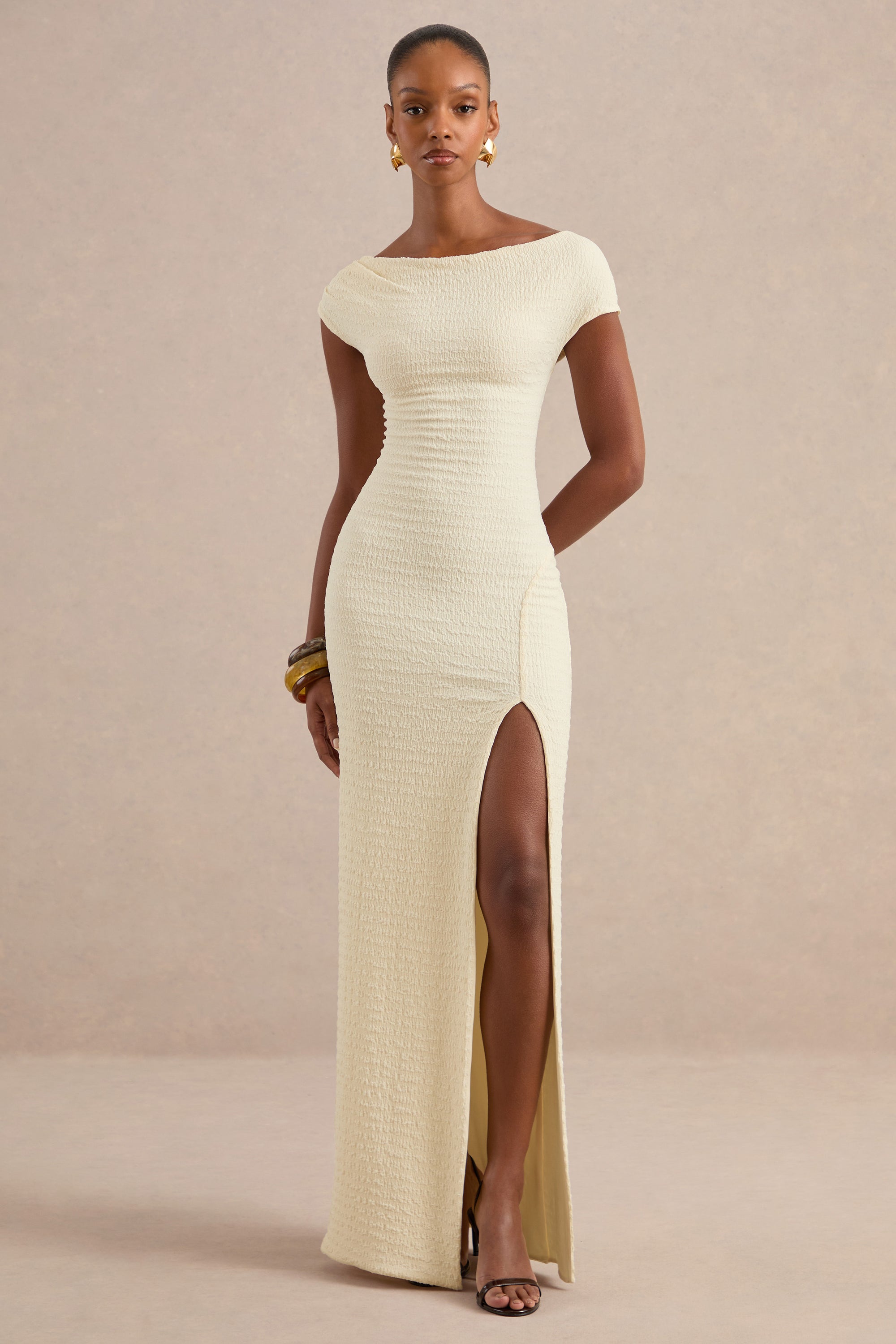ECM_HR_CL138434111 - Aroa Cream Bardot-Neck Maxi Dress With Front High Split0.jpg