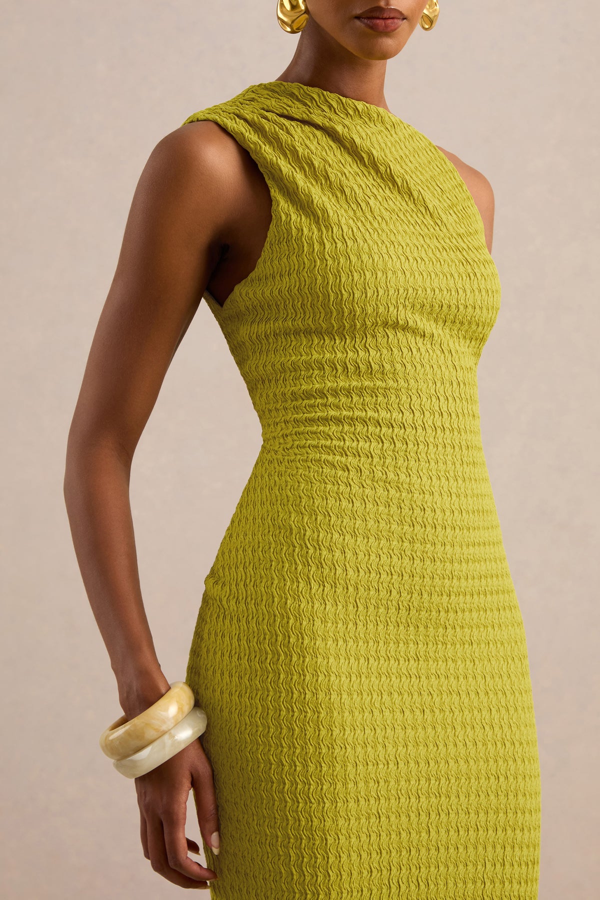 ECM_HR_CL138436031 - Ayari _ Olive Asymmetric-Neck Maxi Dress With Draped Detail 3.jpg