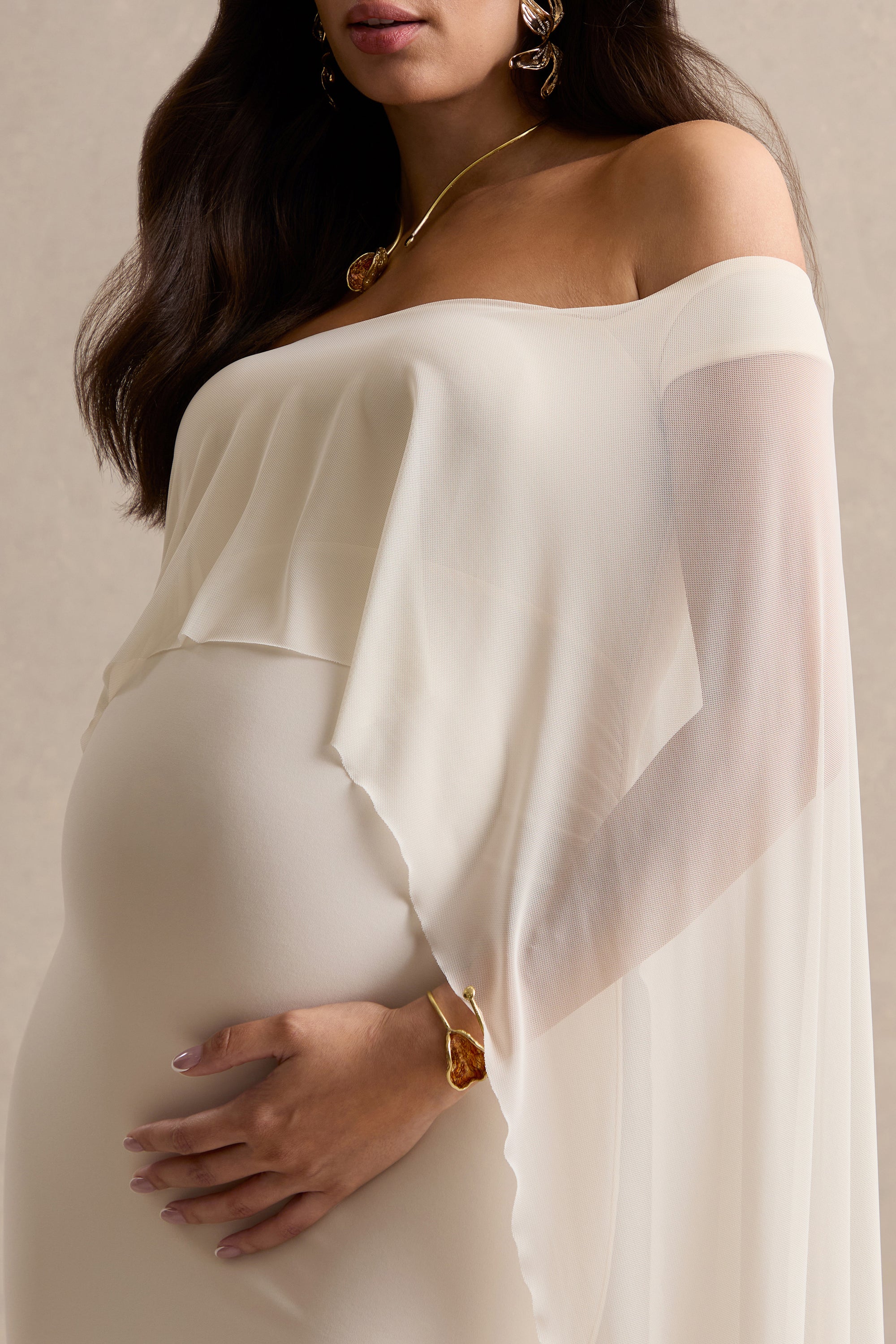 ECM_HR_CL138466111 - Bluma Cream Bardot-Neck Maternity Maxi Dress With Sheer Skirt And Cape Detail9.jpg