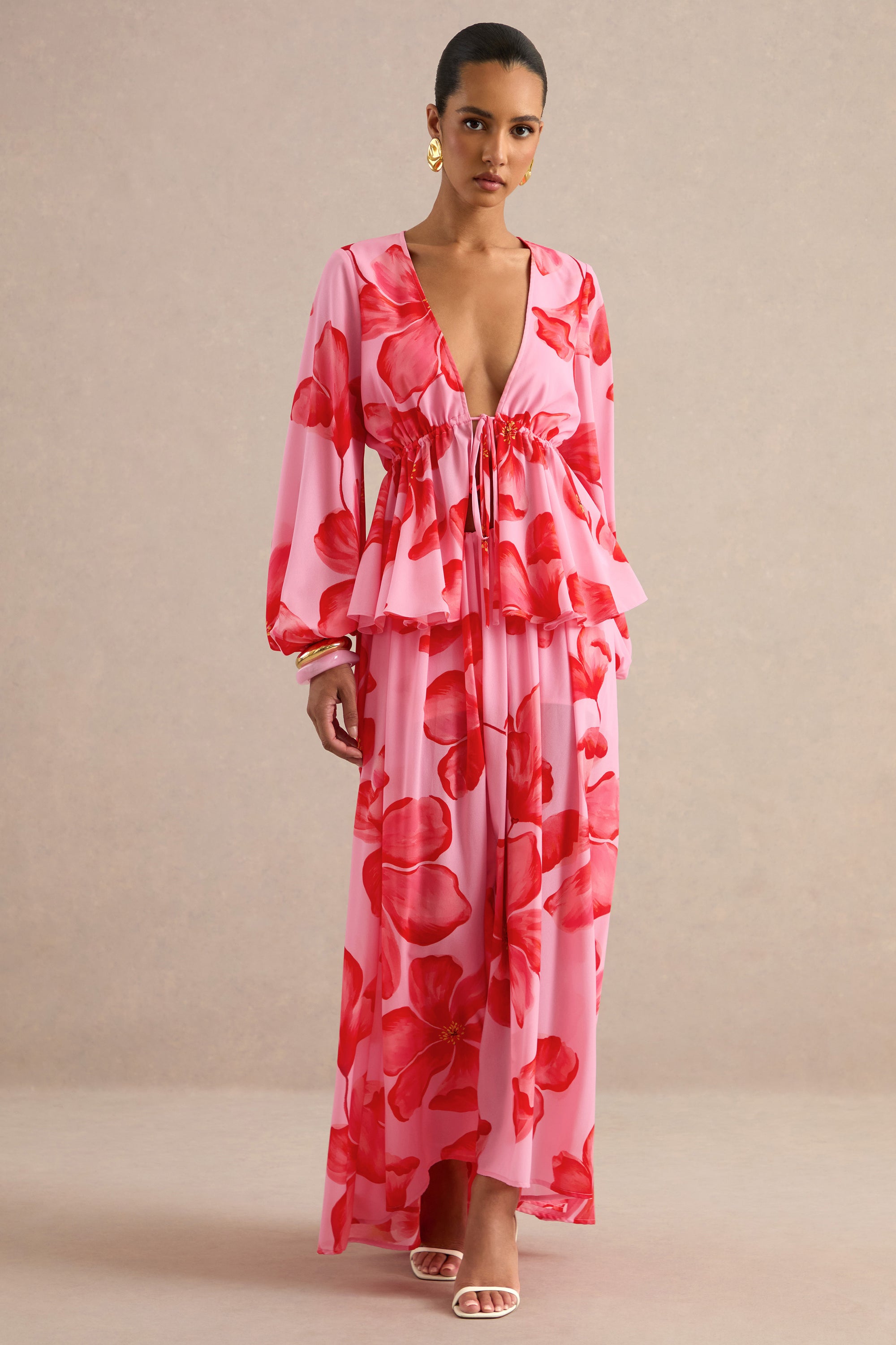 CL138489084 - Asella _ Pink Chiffon Maternity Maxi Skirt 0.jpg