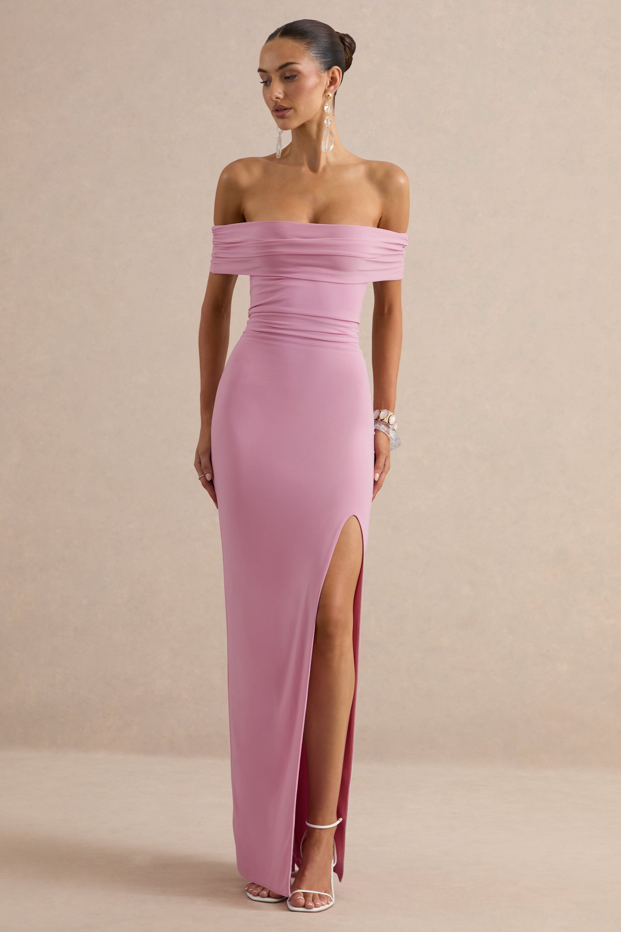 ECM_HR_CL138532084 - Emari | Pink Bardot-Neck Maxi Dress With Front-High Split 7.jpg