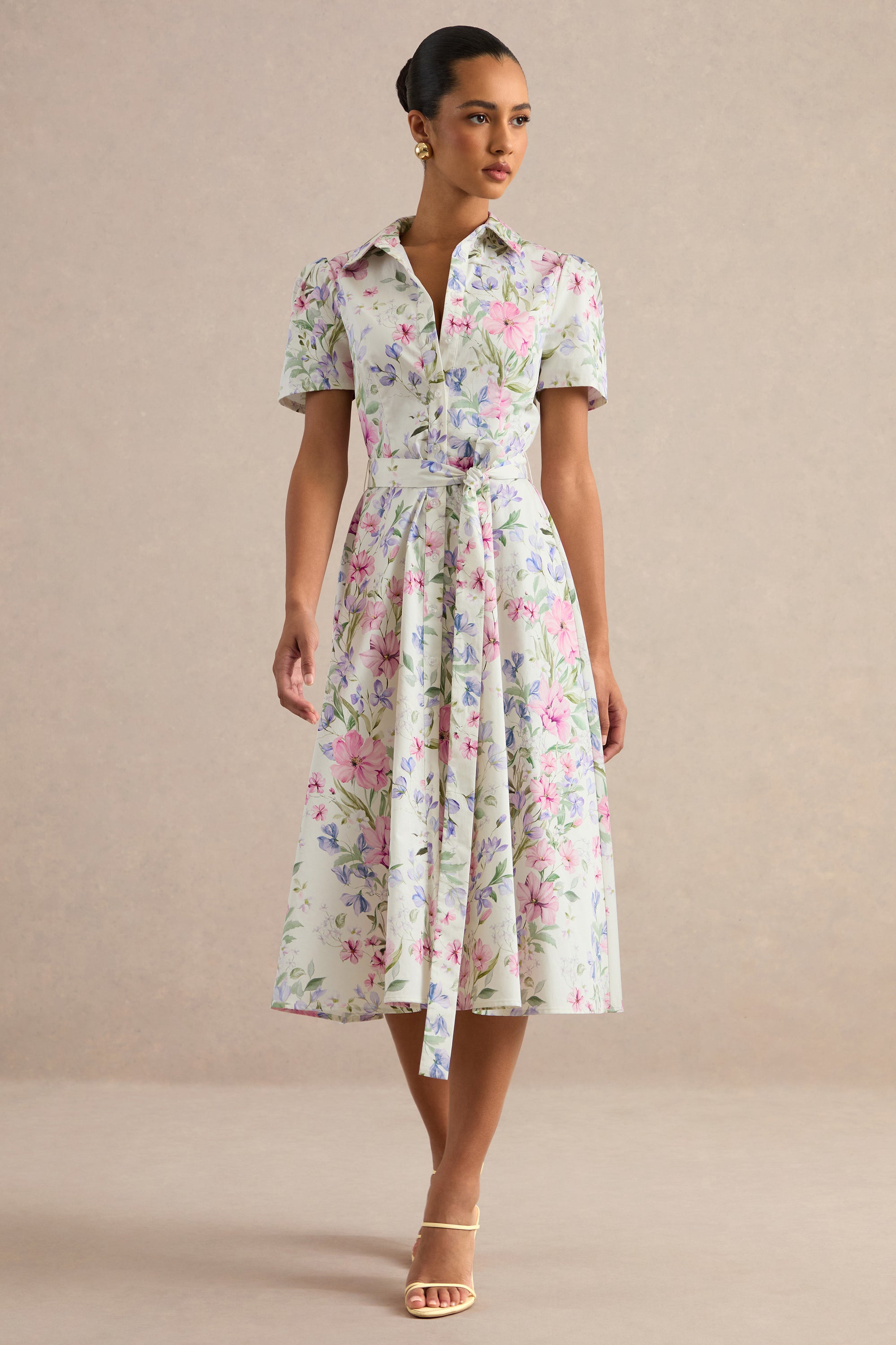ECM_HR_CL138602111 - Viviette _ Cream Floral Print Collared-Neck Midi Dress 2.jpg