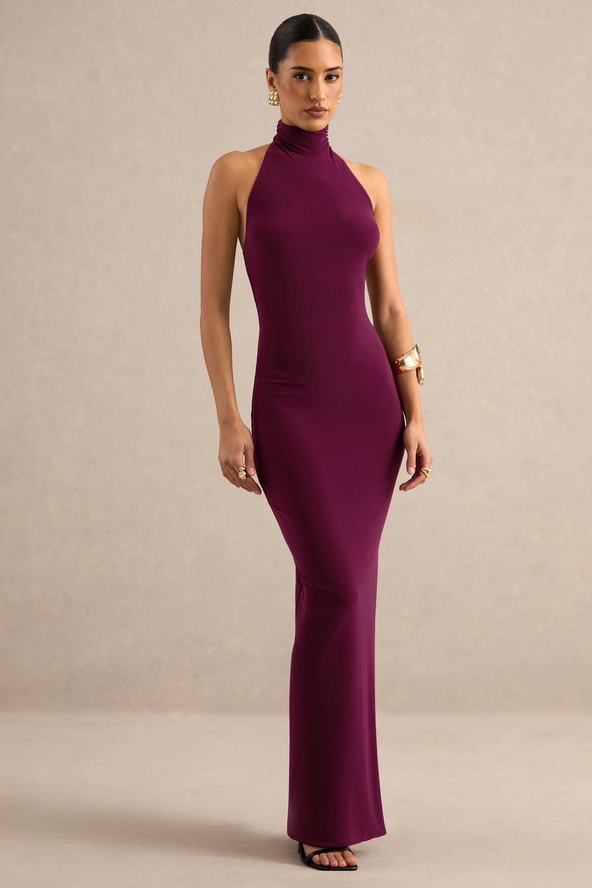 ECM_HR_CL138688102 - Arlise | Burgundy Halter-Neck Maxi Dress 2.jpg