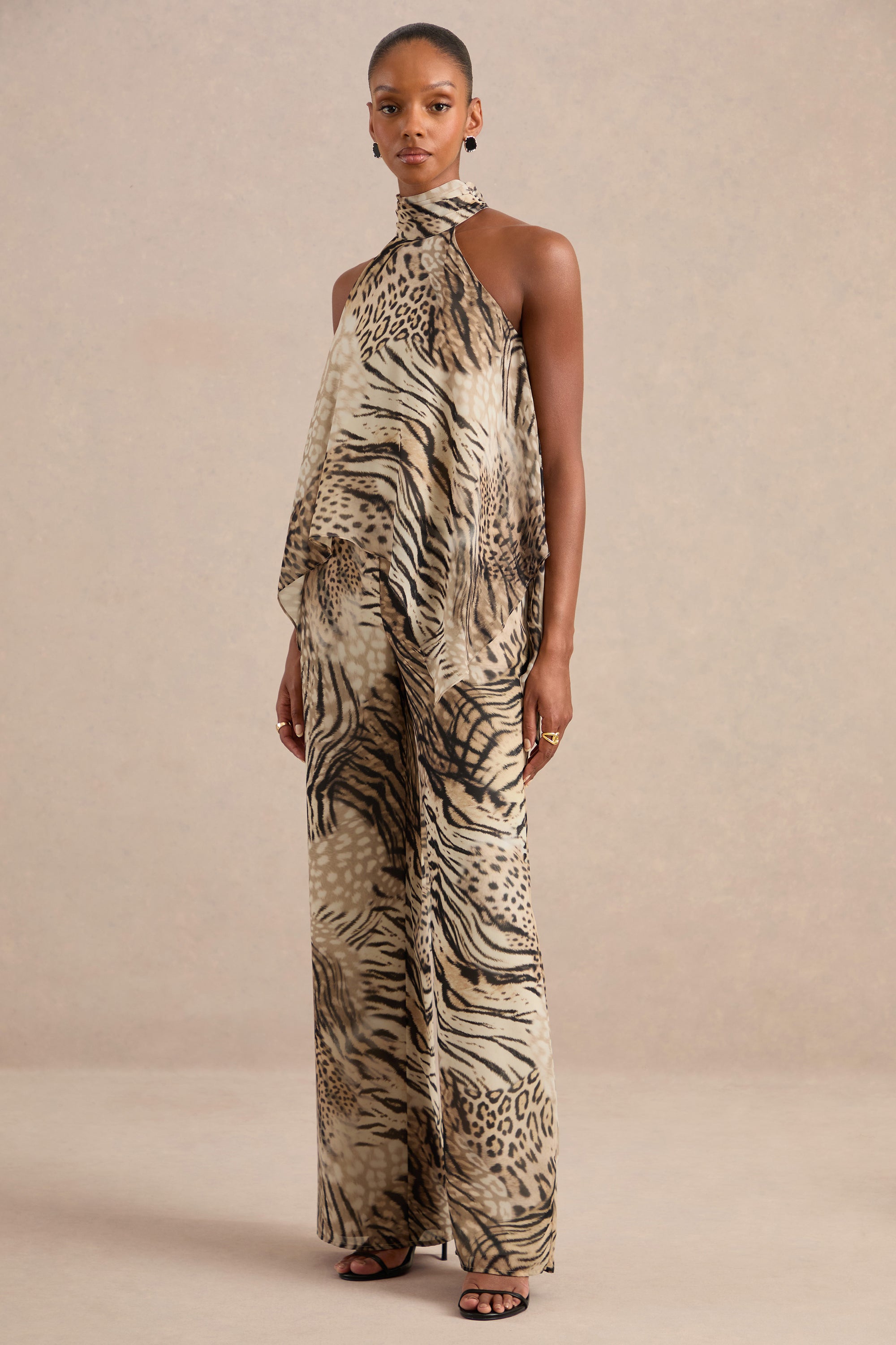 CL138703021 - Yarae Brown Animal Print Chiffon Trousers2.jpg