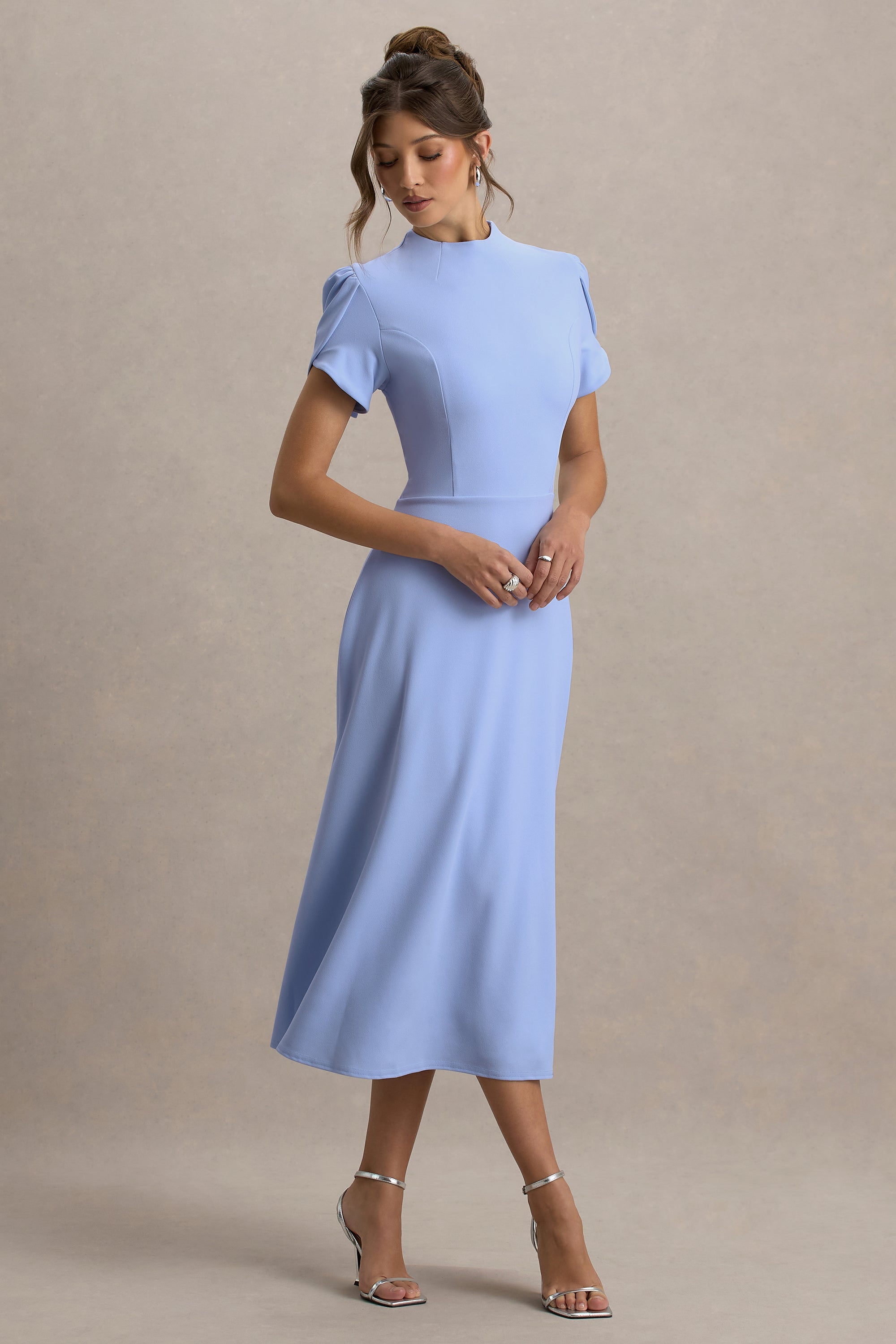 ECM_HR_CL138715013 - Vicky Powder Blue High Neck Midi Dress With Puff Sleeves 06.jpg