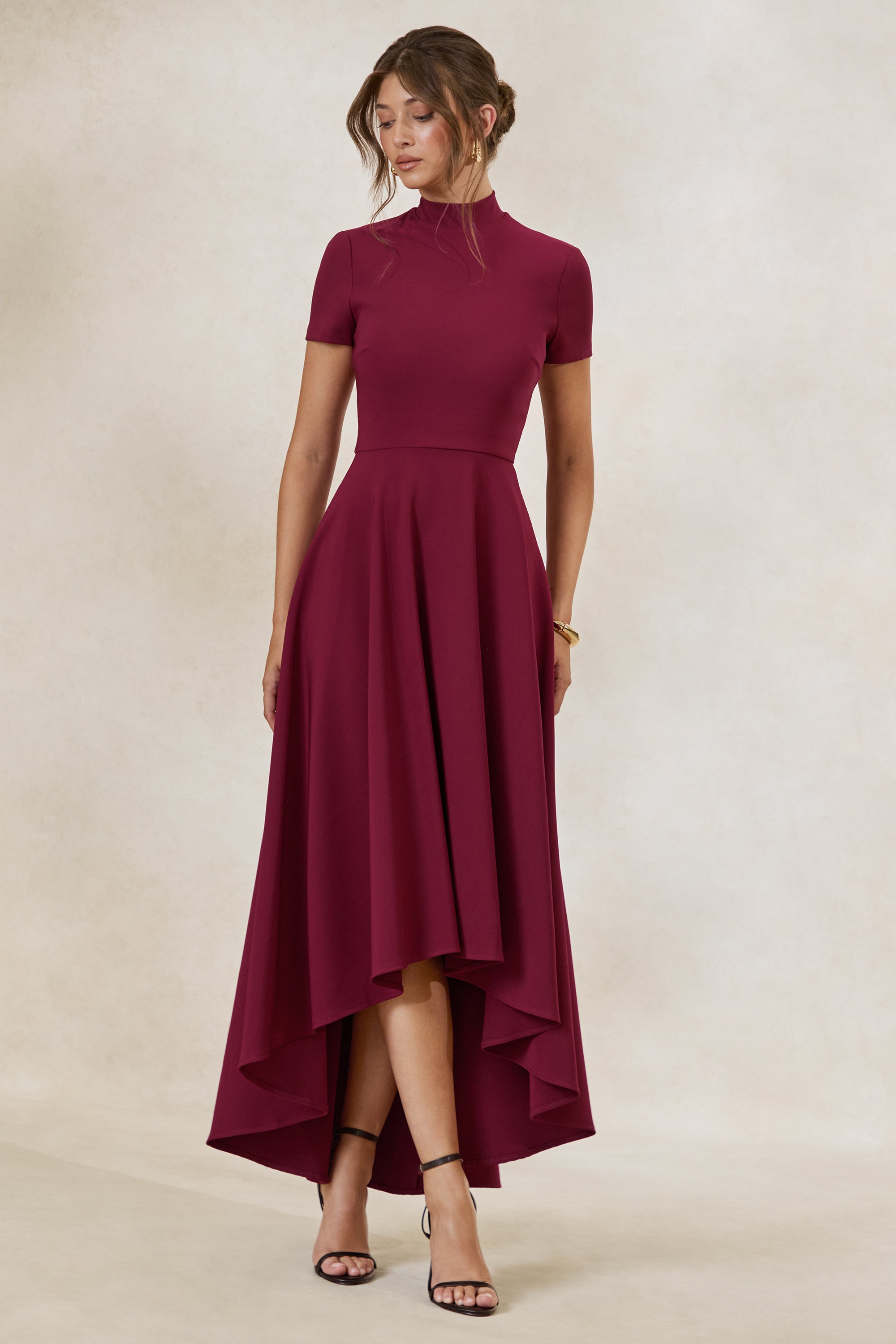 ECM_HR_CL138718101 - Bellona _ Burgundy High-Neck High-Low Midi Dress 1.jpg