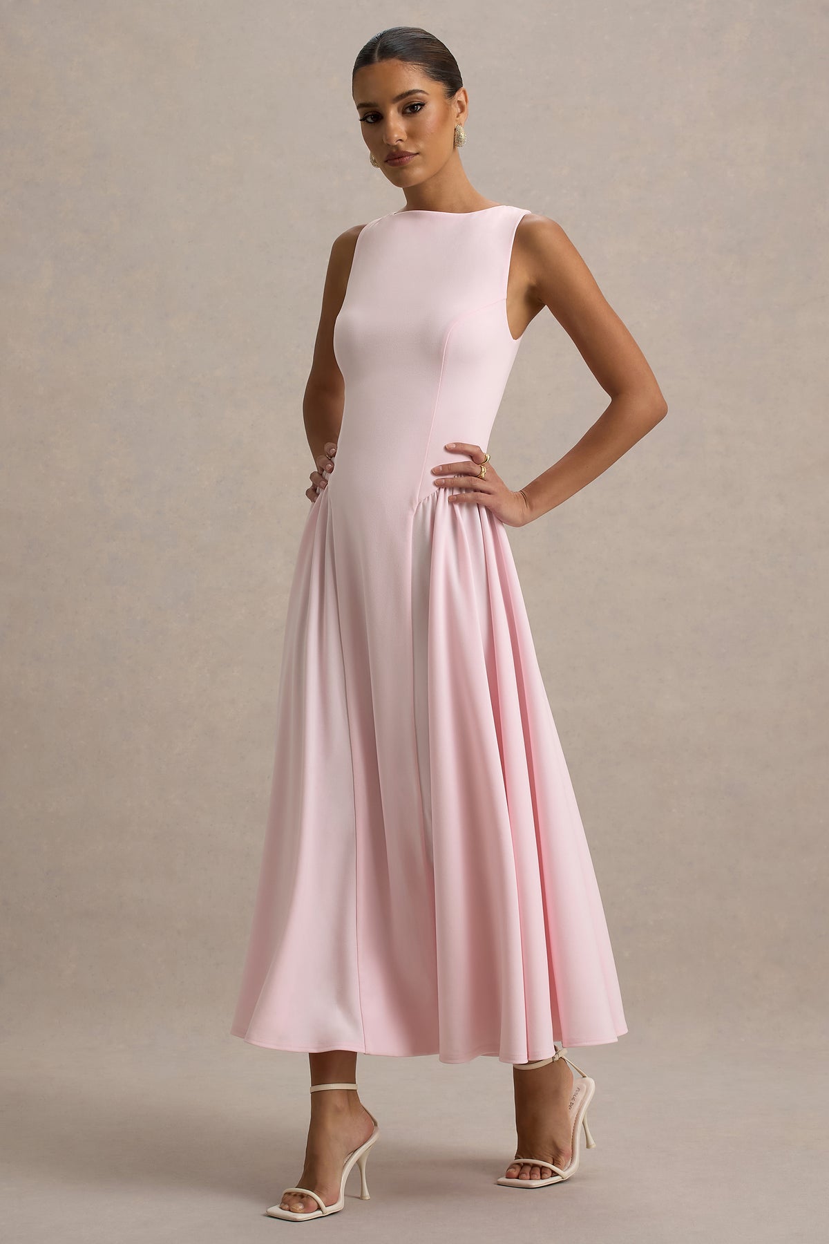 ECM_HR_CL138731081 - Muriel  - Pink Boat-Neck Volume-Hem Midi Dress 8.jpg
