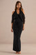 ECM_HR_CL138734001 - Chara Black Halter-Neck Maxi Dress With Ruched Detailing And Lace Sleeves Detail2.jpg