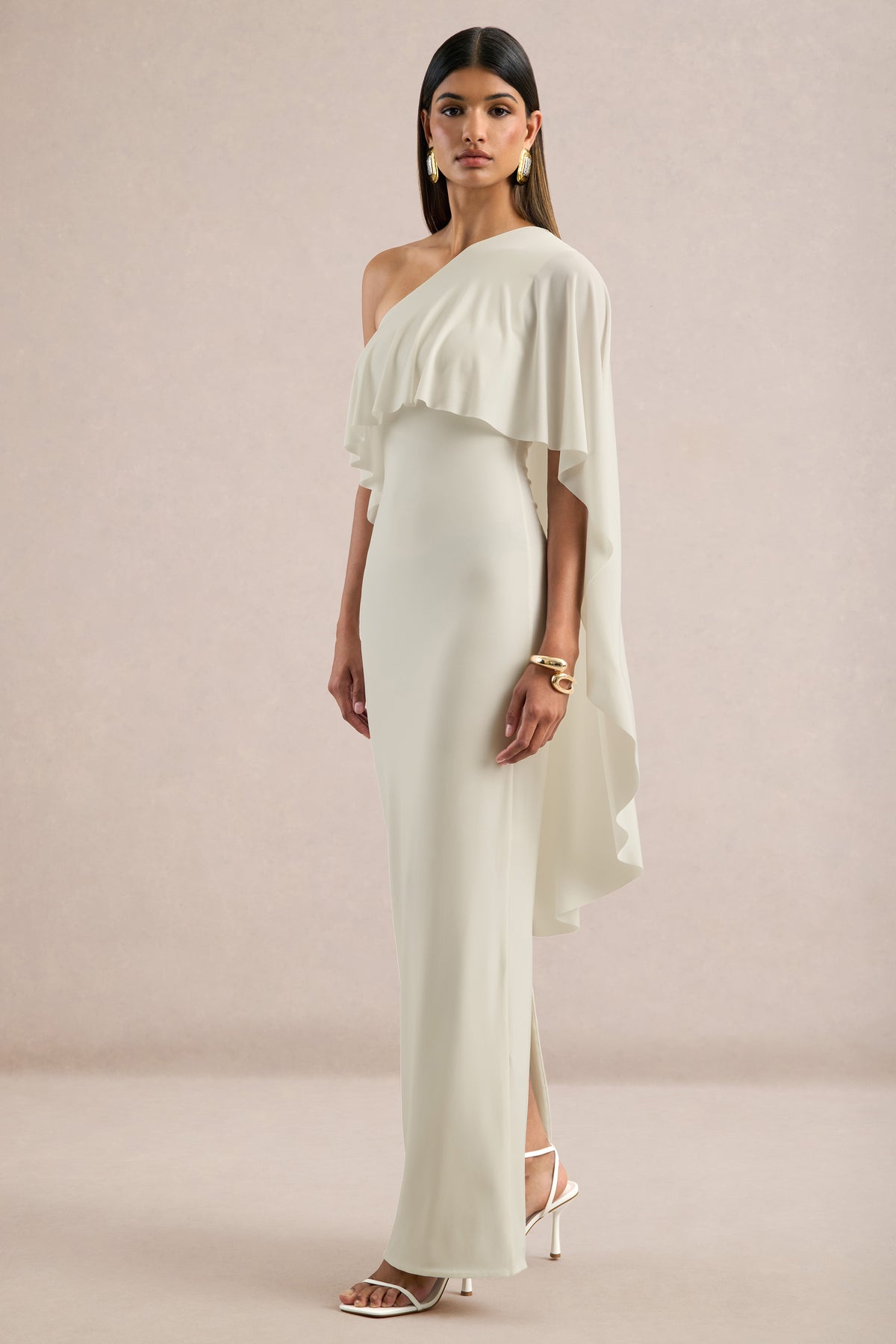 ECM_HR_CL138736110 - Ciarra _ White Asymmetric-Neck Maxi Dress With Cape Detail2.jpg
