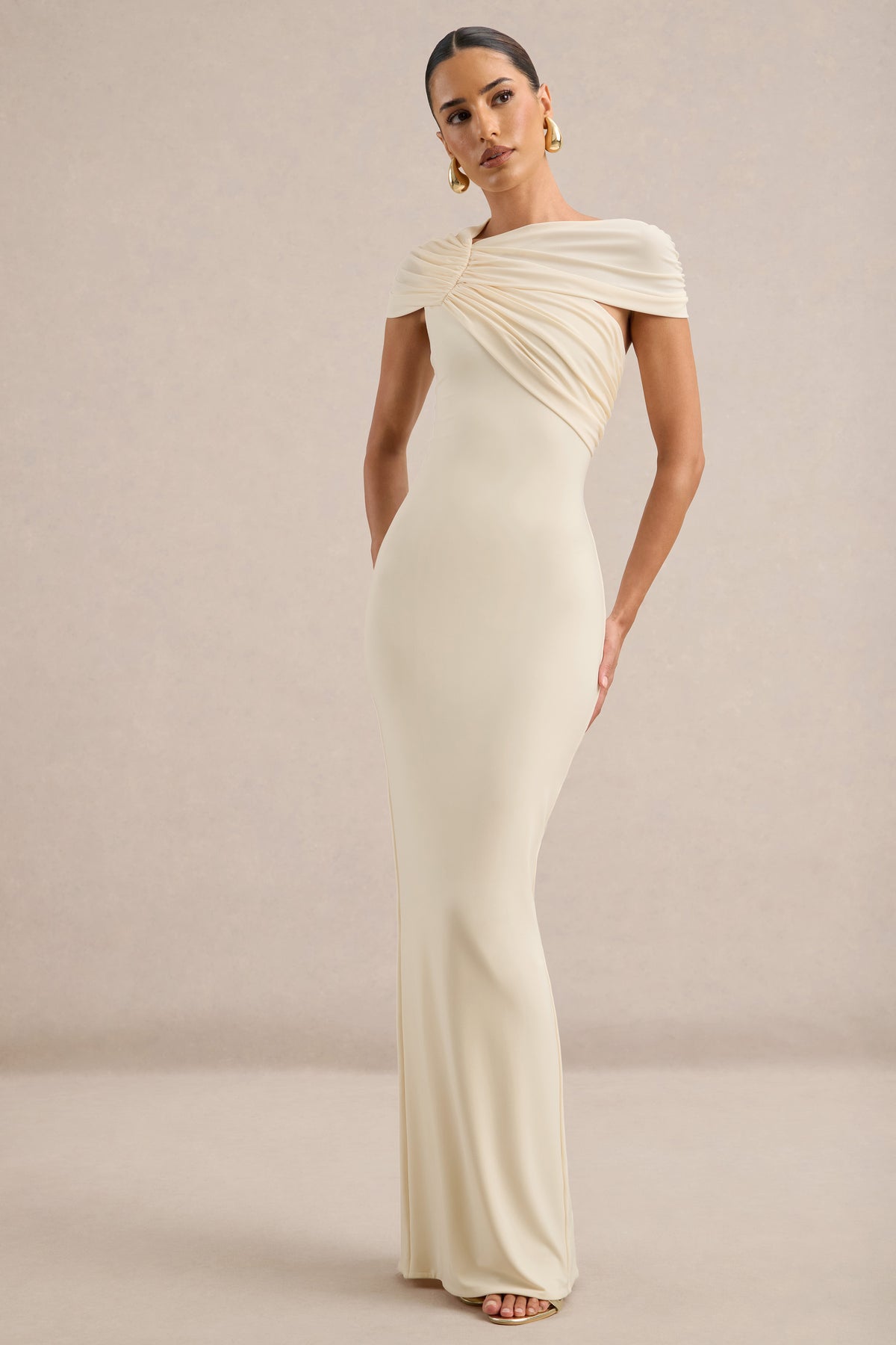 ECM_HR_CL138742111 - Danella _ Cream Wide-Neck Maxi Dress With Short Cape Detail1.jpg