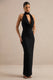 ECM_HR_CL138773001 - Magda | Black Lace Cowl Plunge-Neck Maxi Dress With Collar Detail 2.jpg