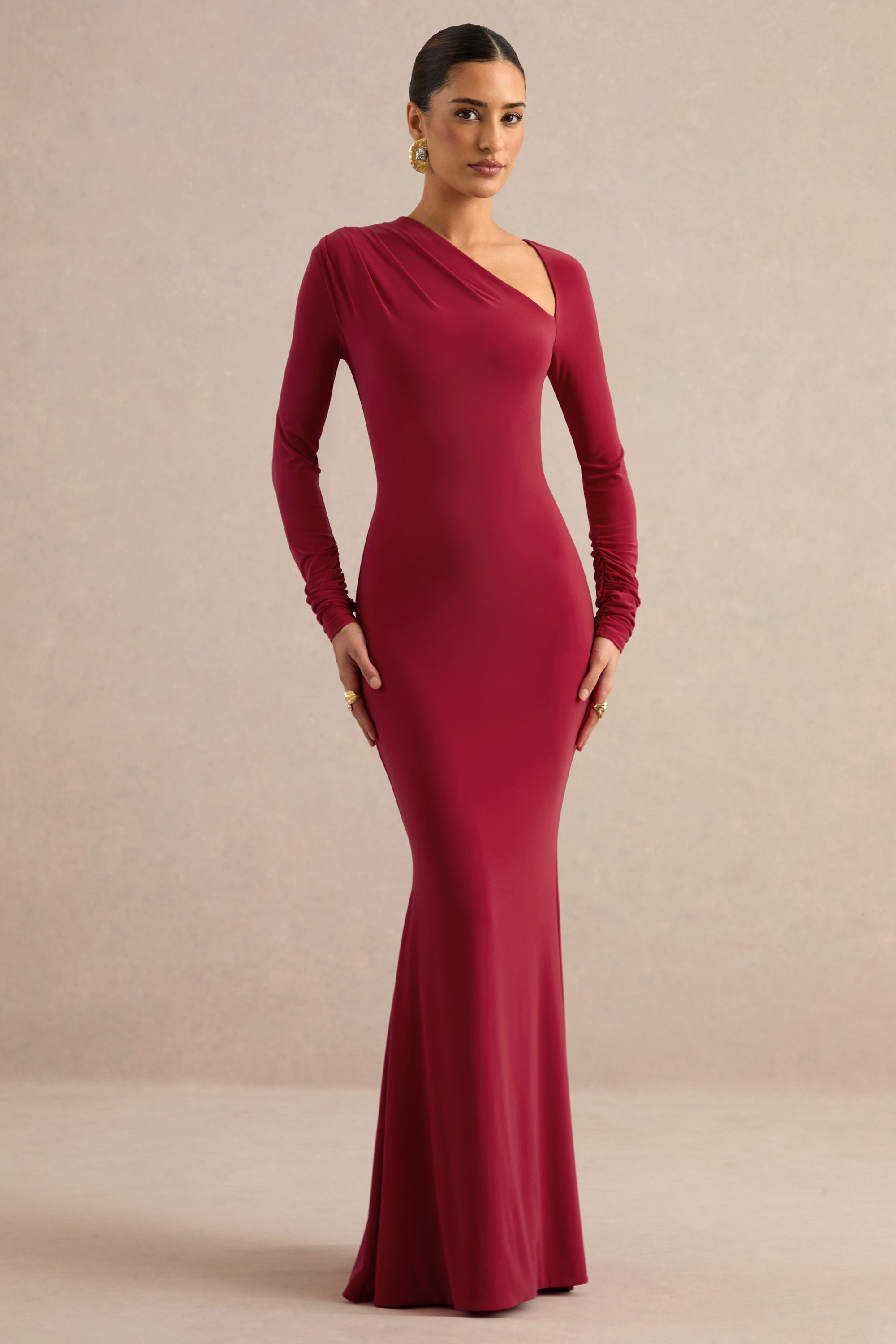 ECM_HR_CL13879410 - Florabella _ Red Asymmetric-Neck Long Sleeve Maxi Dress 0.jpg