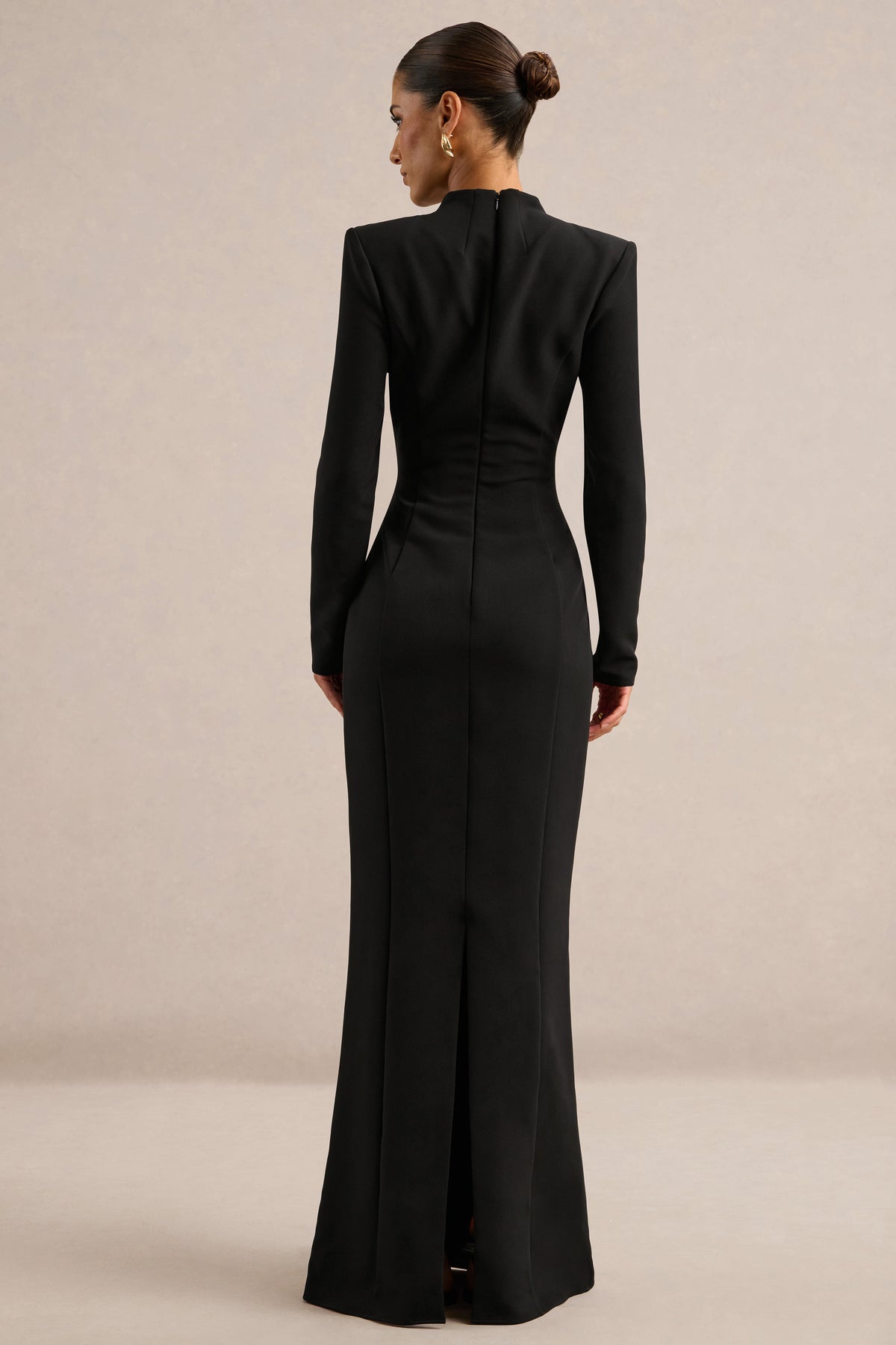 ECM_HR_CL138825001 - Giada _ Black Plunging V-Neck Long Sleeve Maxi Dress5.jpg