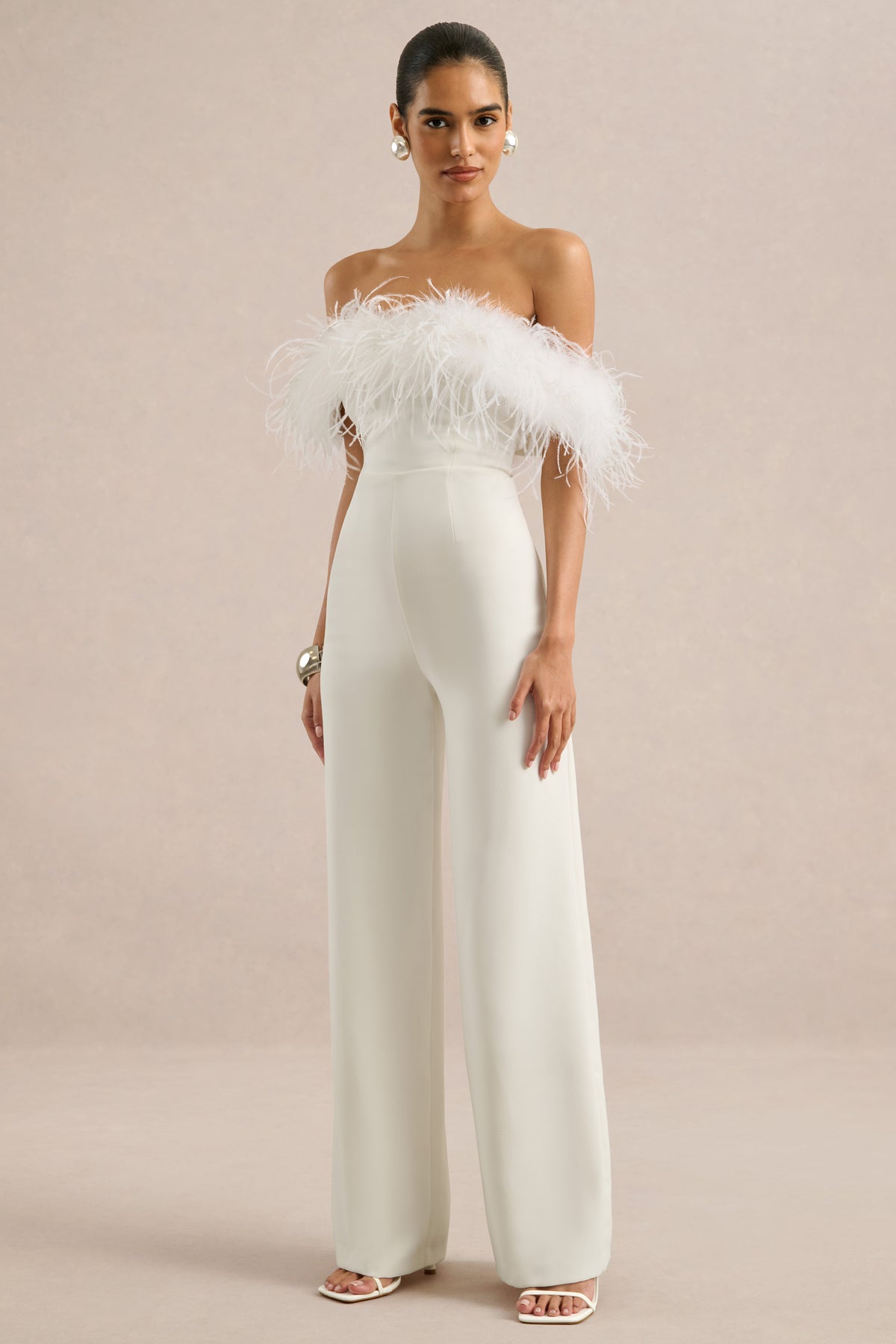 ECM_HR_CL138891110 - Halonna _ White Off The Shoulder Jumpsuit With Feather Detailing1.jpg
