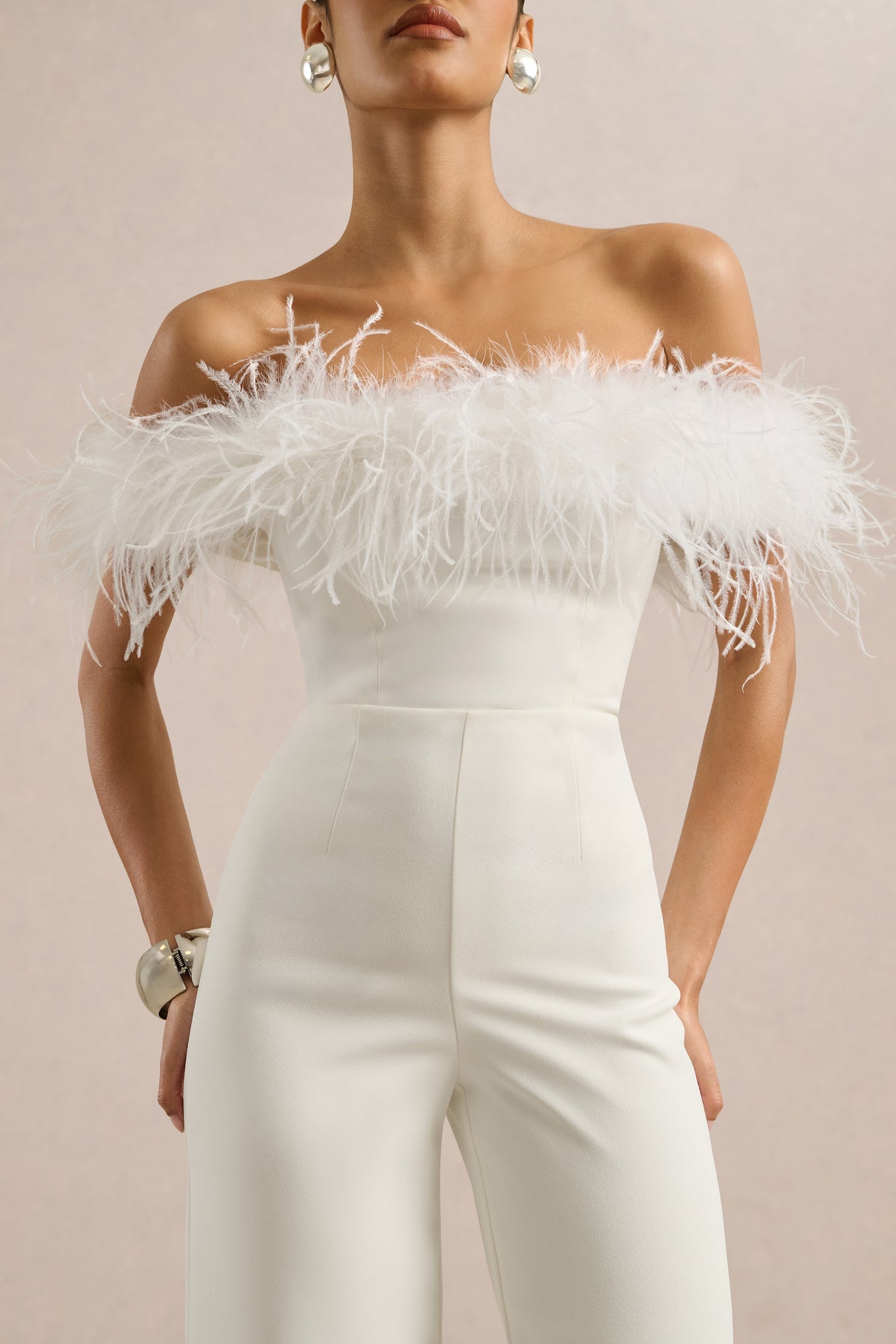 ECM_HR_CL138891110 - Halonna _ White Off The Shoulder Jumpsuit With Feather Detailing3.jpg