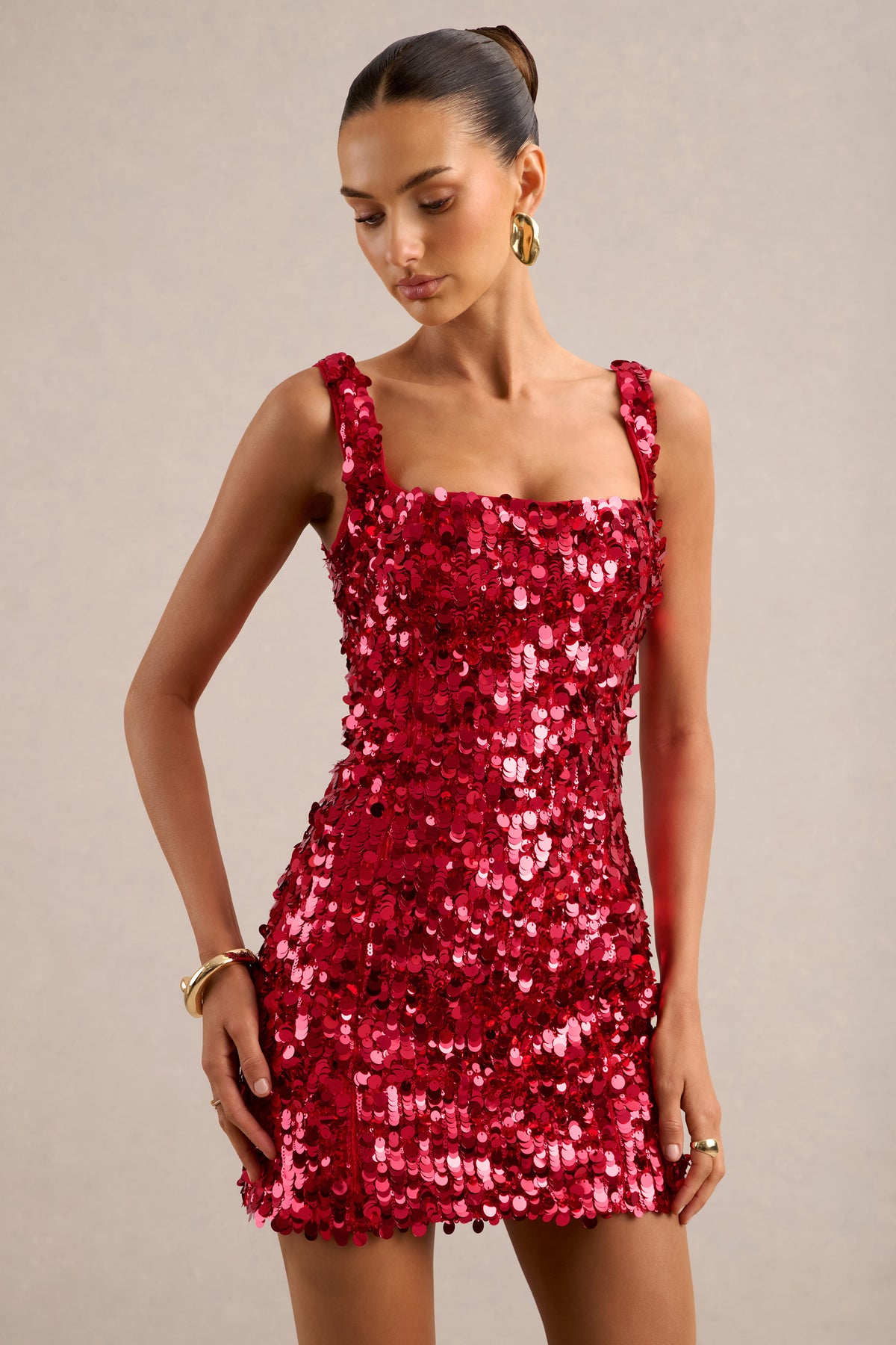 ECM_HR_CL139146100 - Aurolyn _ Red Sequin Square Neck Mini Dress3.jpg