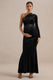 ECM_HR_CL139346001 - Gialyn _ Black Velvet One Shoulder Long Sleeve Maternity Maxi Dress With Gathered Detailing1.jpg